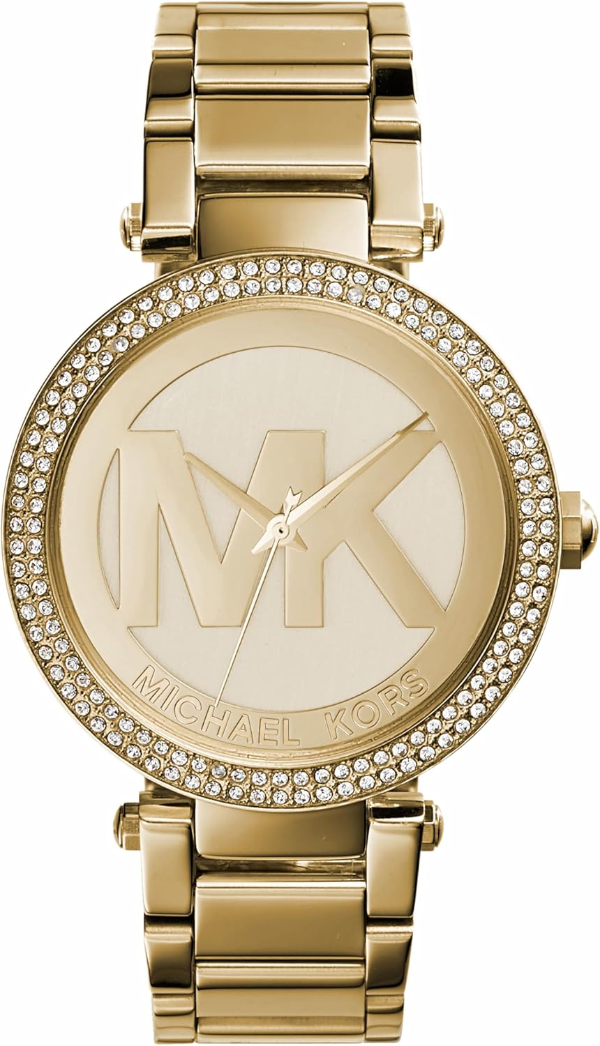 Michael Kors Parker Women’s Watch, Stainless Steel and Pavé Crystal Watch for Women with Steel, Leather, or Silicone Band Michael Kors Parker Women’s Watch, Stainless Steel and Pavé Crystal Watch for Women with Steel, Leather, or Silicone Band