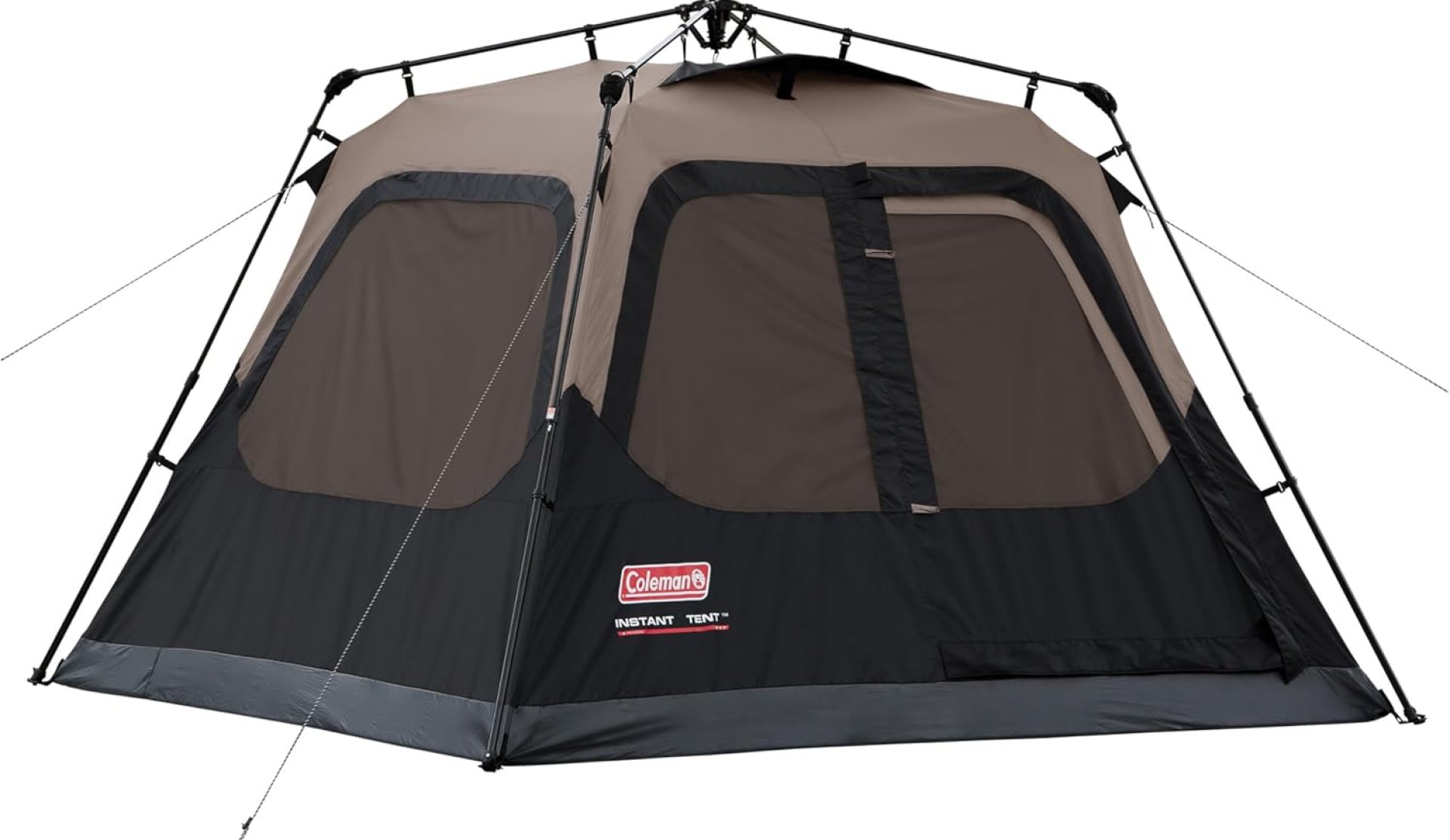 Coleman Cabin Tent with 1-Minute Setup, 4/6/8/10 Person Instant Tent with Weatherproof Floor, Pre-Attached Poles, Air Vent, & Carry Bag Coleman Cabin Tent with 1-Minute Setup, 4/6/8/10 Person Instant Tent with Weatherproof Floor, Pre-Attached Poles, Air Vent, & Carry Bag