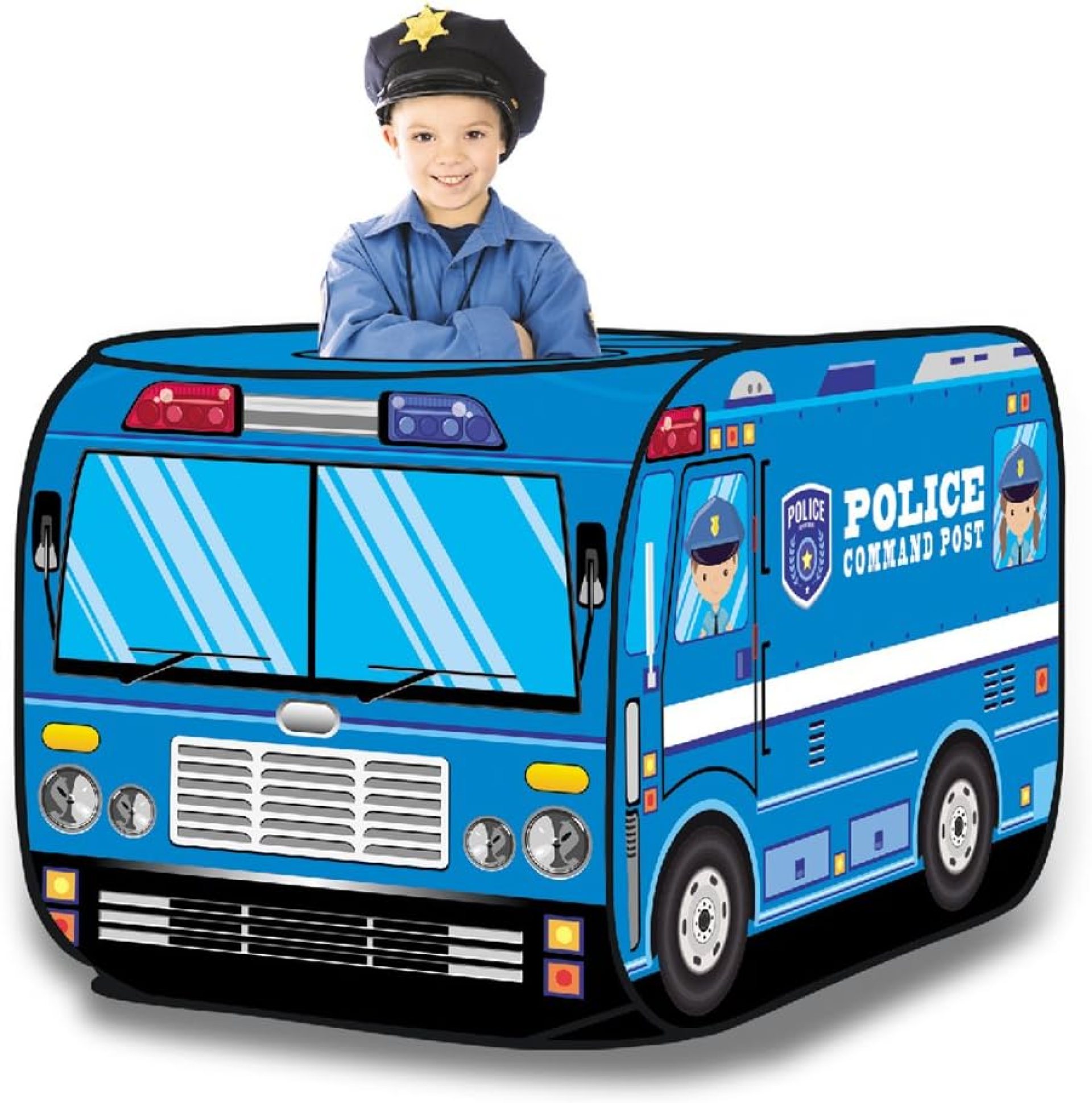 Pop Up Play Tent for Kids – My First Foldable Indoor & Outdoor Playhouse Vehicle Toys for Toddlers, Boys and Girls (Police Car) Pop Up Play Tent for Kids – My First Foldable Indoor & Outdoor Playhouse Vehicle Toys for Toddlers, Boys and Girls (Police Car)