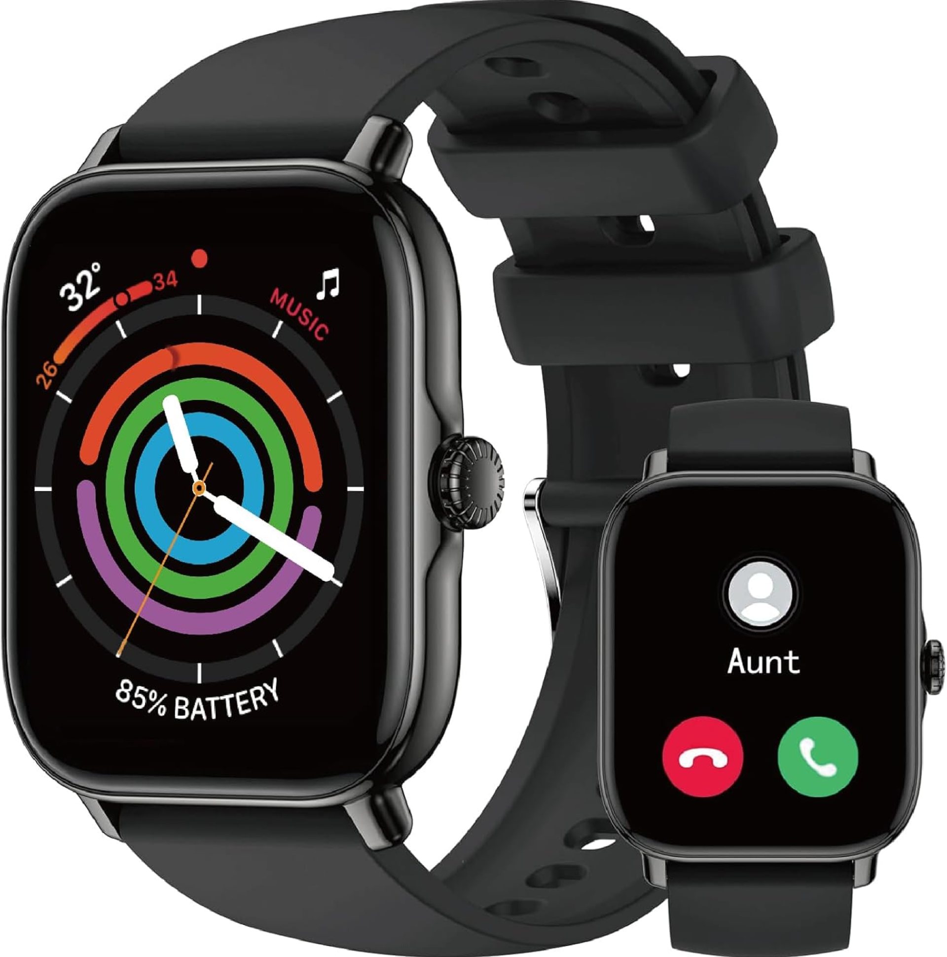Smart Watch,1.91″ Smartwatch for Men Women (Answer/Make Call),Fitness Tracker with 116 Sport Modes,IP68 Waterproof,Heart Rate/Sleep/Monitor,Long Battery Life,for iPhone & Android & Samsung Smart Watch,1.91″ Smartwatch for Men Women (Answer/Make Call),Fitness Tracker with 116 Sport Modes,IP68 Waterproof,Heart Rate/Sleep/Monitor,Long Battery Life,for iPhone & Android & Samsung