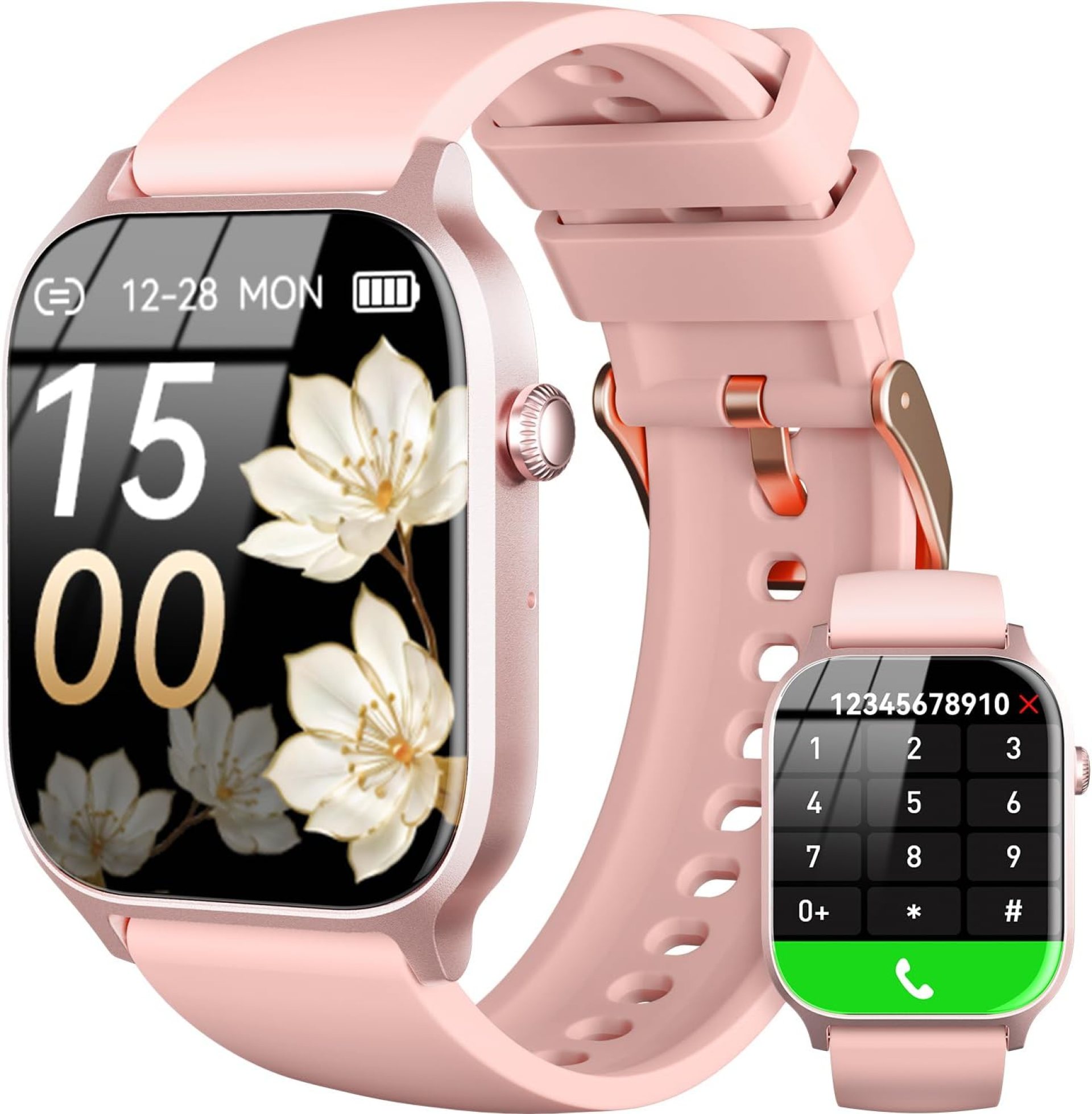 Smart Watch for Men Women- Answer/Make Call, 2024 IP68 Waterproof Fitness Tracker Watch with Heart Rate Monitor Sleep Step Counter Activity Smartwatch for Samsung Andriod iPhone iOS (Pink, 1.83) Smart Watch for Men Women- Answer/Make Call, 2024 IP68 Waterproof Fitness Tracker Watch with Heart Rate Monitor Sleep Step Counter Activity Smartwatch for Samsung Andriod iPhone iOS (Pink, 1.83)