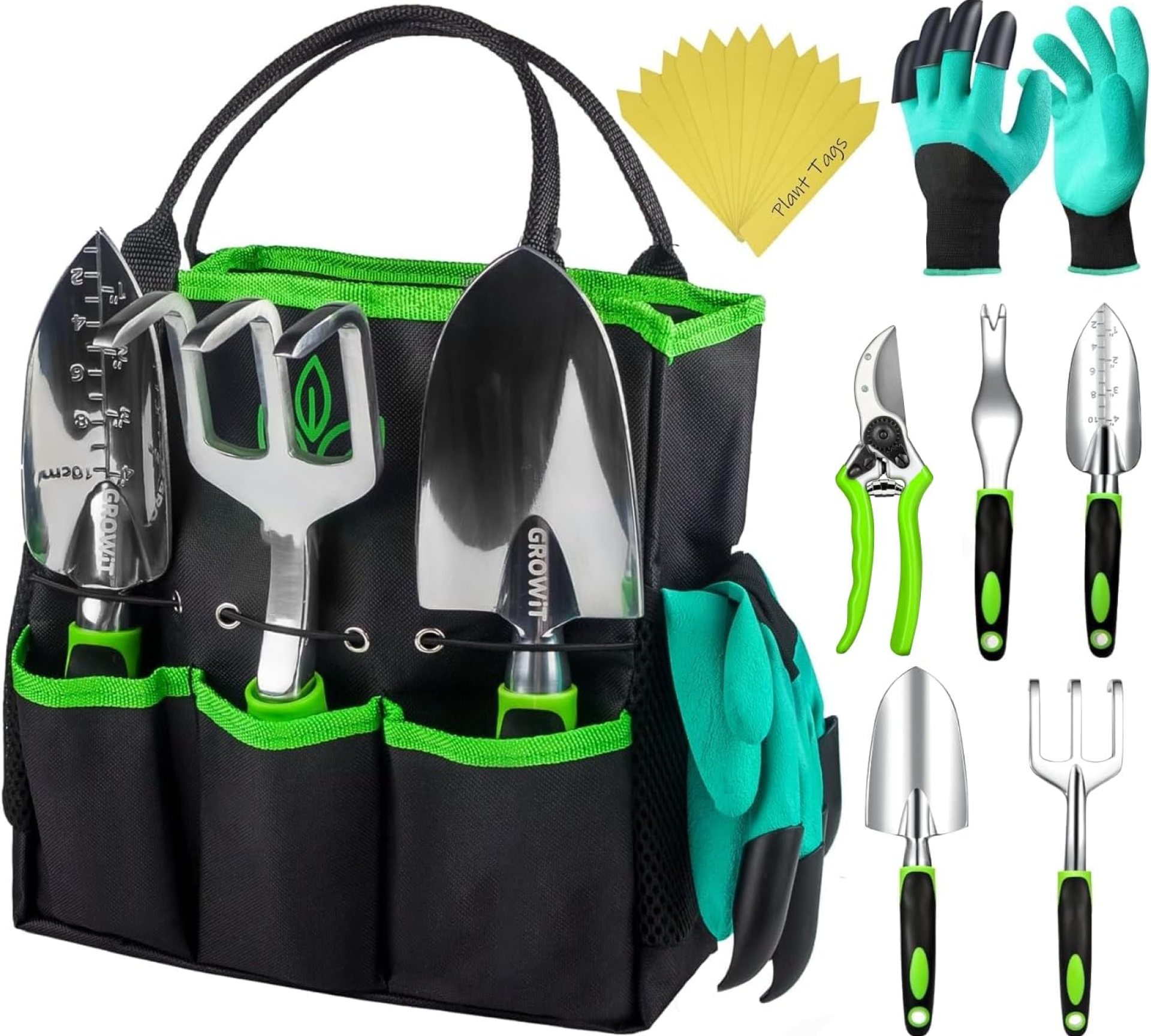 GROWIT Heavy Duty Gardening Tools – 22-Piece Gardening Gifts for Women, Mom, Men – Durable, Ergonomic Garden Tool Set GROWIT Heavy Duty Gardening Tools – 22-Piece Gardening Gifts for Women, Mom, Men – Durable, Ergonomic Garden Tool Set