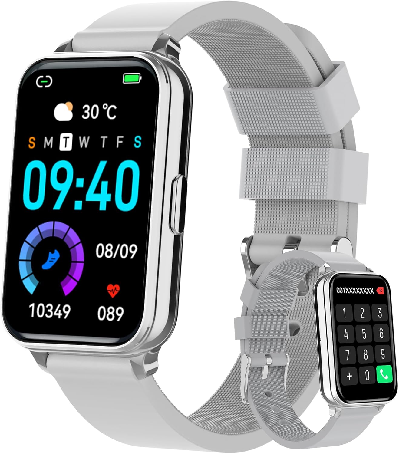 Fitness Tracker Smart Watch Make/Answer Calls for Women Men with Heart Rate Blood Oxygen Sleep Monitor Sports Modes Step Calorie Counter IP68 Waterproof for Android Phones and iPhone Fitness Tracker Smart Watch Make/Answer Calls for Women Men with Heart Rate Blood Oxygen Sleep Monitor Sports Modes Step Calorie Counter IP68 Waterproof for Android Phones and iPhone