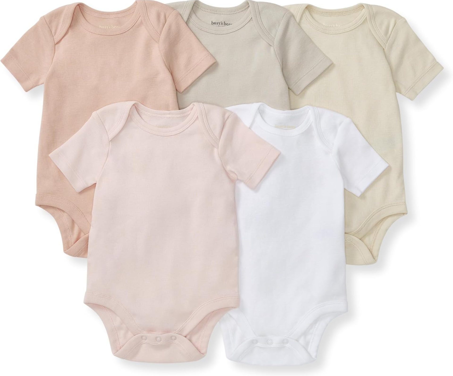 Burt’s Bees Baby Unisex Baby Bodysuits, 5-pack Short & Long Sleeve One-pieces, 100% Organic Cotton Bodysuit Burt’s Bees Baby Unisex Baby Bodysuits, 5-pack Short & Long Sleeve One-pieces, 100% Organic Cotton Bodysuit