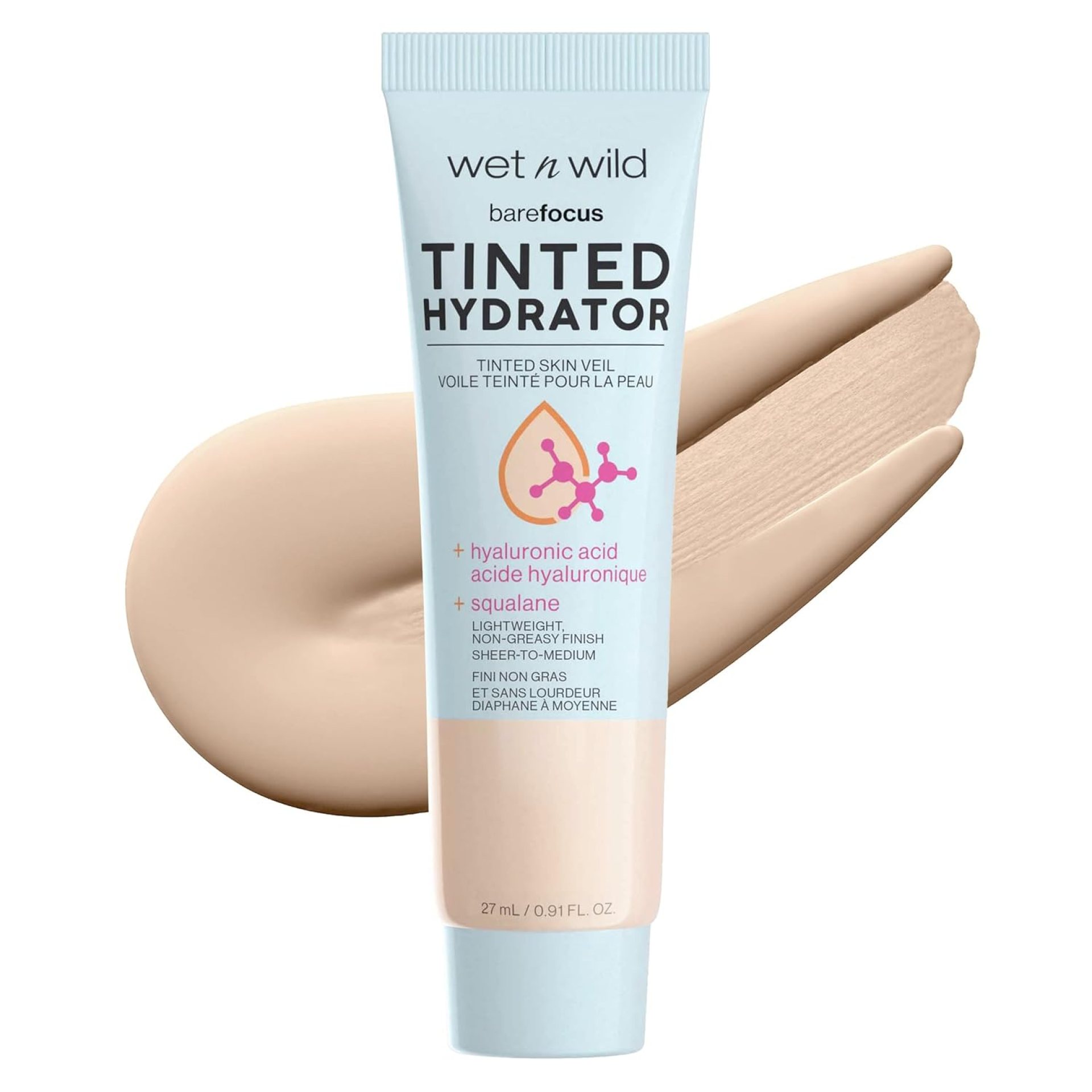 wet n wild Bare Focus Tinted Hydrator Matte Finish, Light Medium, Oil-Free, Moisturizing Makeup | Hyaluronic Acid | Sheer To Medium Coverage wet n wild Bare Focus Tinted Hydrator Matte Finish, Light Medium, Oil-Free, Moisturizing Makeup | Hyaluronic Acid | Sheer To Medium Coverage