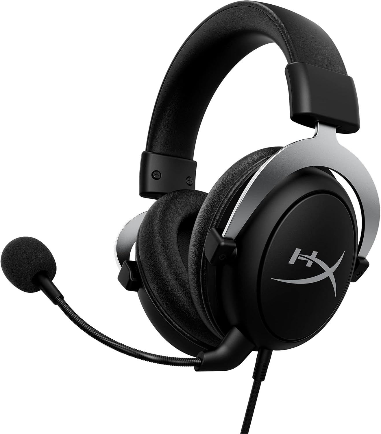 HyperX CloudX, Official Xbox Licensed Gaming Headset, Compatible with Xbox One and Series X|S, Memory Foam Ear Cushions, Detachable Noise-Cancelling Mic, in-line Audio Controls,Black/ Silver HyperX CloudX, Official Xbox Licensed Gaming Headset, Compatible with Xbox One and Series X|S, Memory Foam Ear Cushions, Detachable Noise-Cancelling Mic, in-line Audio Controls,Black/ Silver