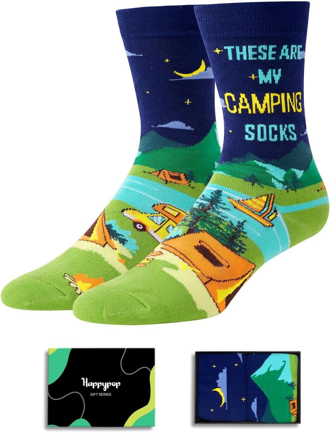 HAPPYPOP Novelty Socks For Men – Camping Golfing Bowling Gifts, American Flag Alien Math Music Taco Socks HAPPYPOP Novelty Socks For Men – Camping Golfing Bowling Gifts, American Flag Alien Math Music Taco Socks