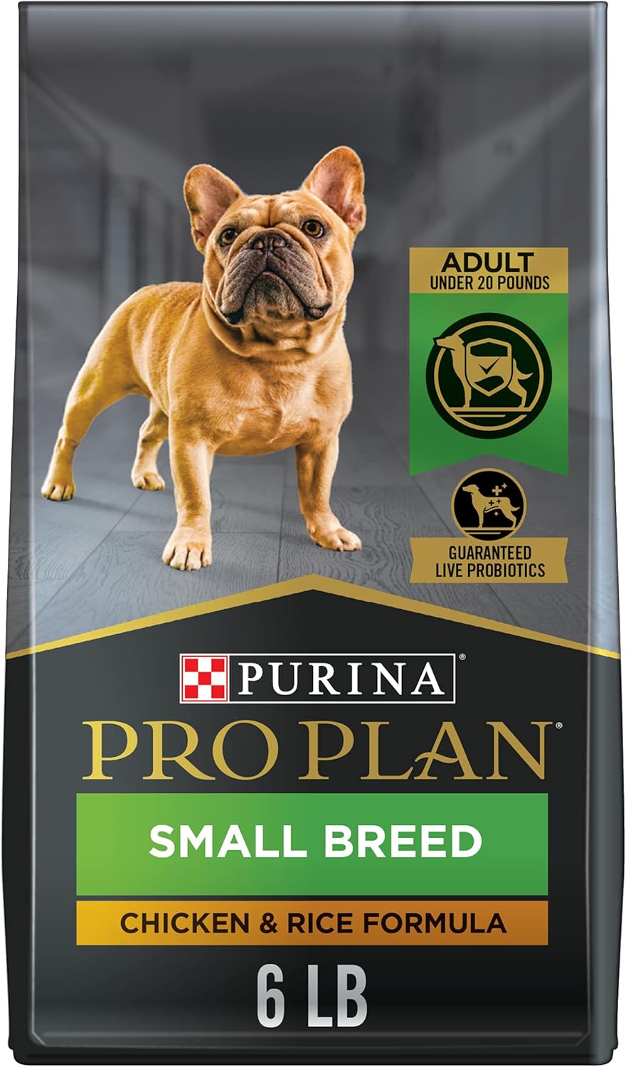 Purina Pro Plan High Protein Small Breed Dog Food, Chicken & Rice Formula – 6 lb. Bag Purina Pro Plan High Protein Small Breed Dog Food, Chicken & Rice Formula – 6 lb. Bag