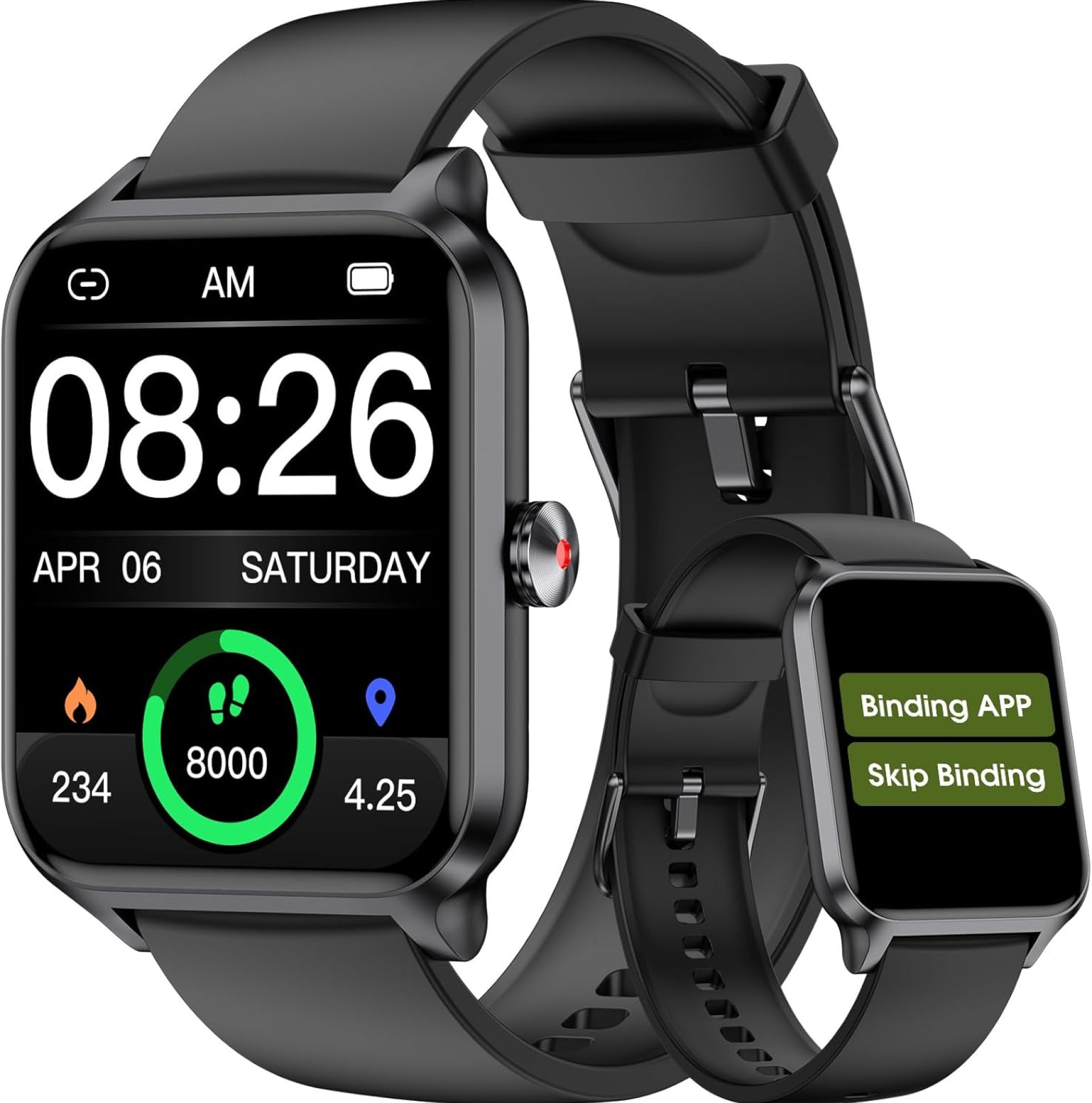 Smart Watch No App/Phone Required,42mm Smartwatch for Women Men,Fitness Tracker Watch with Heart Rate Monitor,Sleep Tracker,Pedometer,Step Counter,IP68 Waterproof, for Android iOS Phones Smart Watch No App/Phone Required,42mm Smartwatch for Women Men,Fitness Tracker Watch with Heart Rate Monitor,Sleep Tracker,Pedometer,Step Counter,IP68 Waterproof, for Android iOS Phones