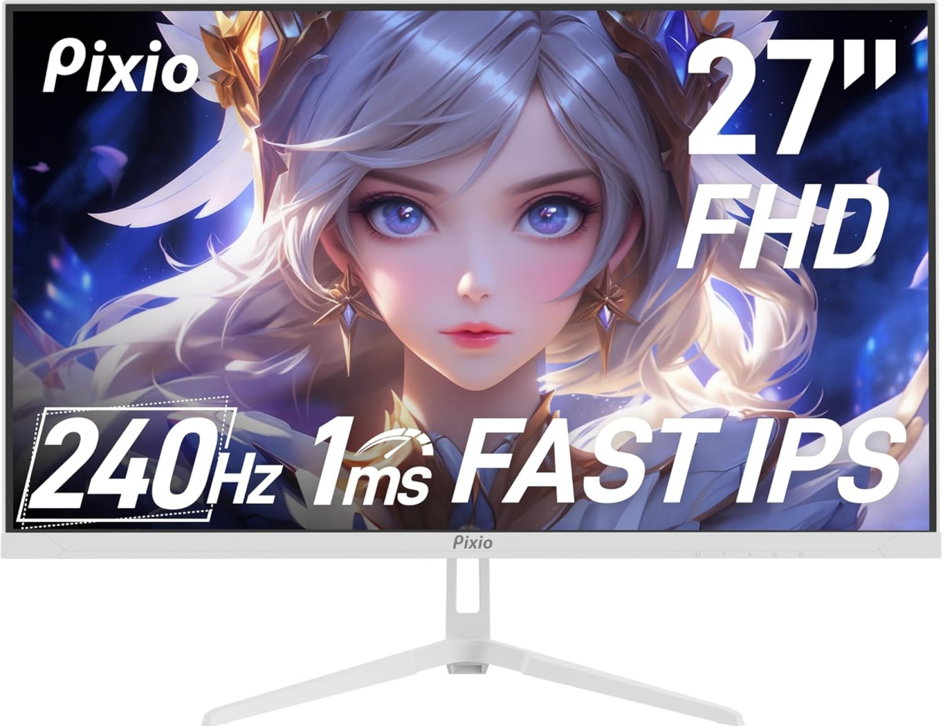 Pixio PX279 Wave White 27 inch 240Hz Refresh Rate FHD 1080p Resolution Fast IPS Panel 1ms GTG Resonse Time Gaming Monitor with Adaptive Sync Pixio PX279 Wave White 27 inch 240Hz Refresh Rate FHD 1080p Resolution Fast IPS Panel 1ms GTG Resonse Time Gaming Monitor with Adaptive Sync