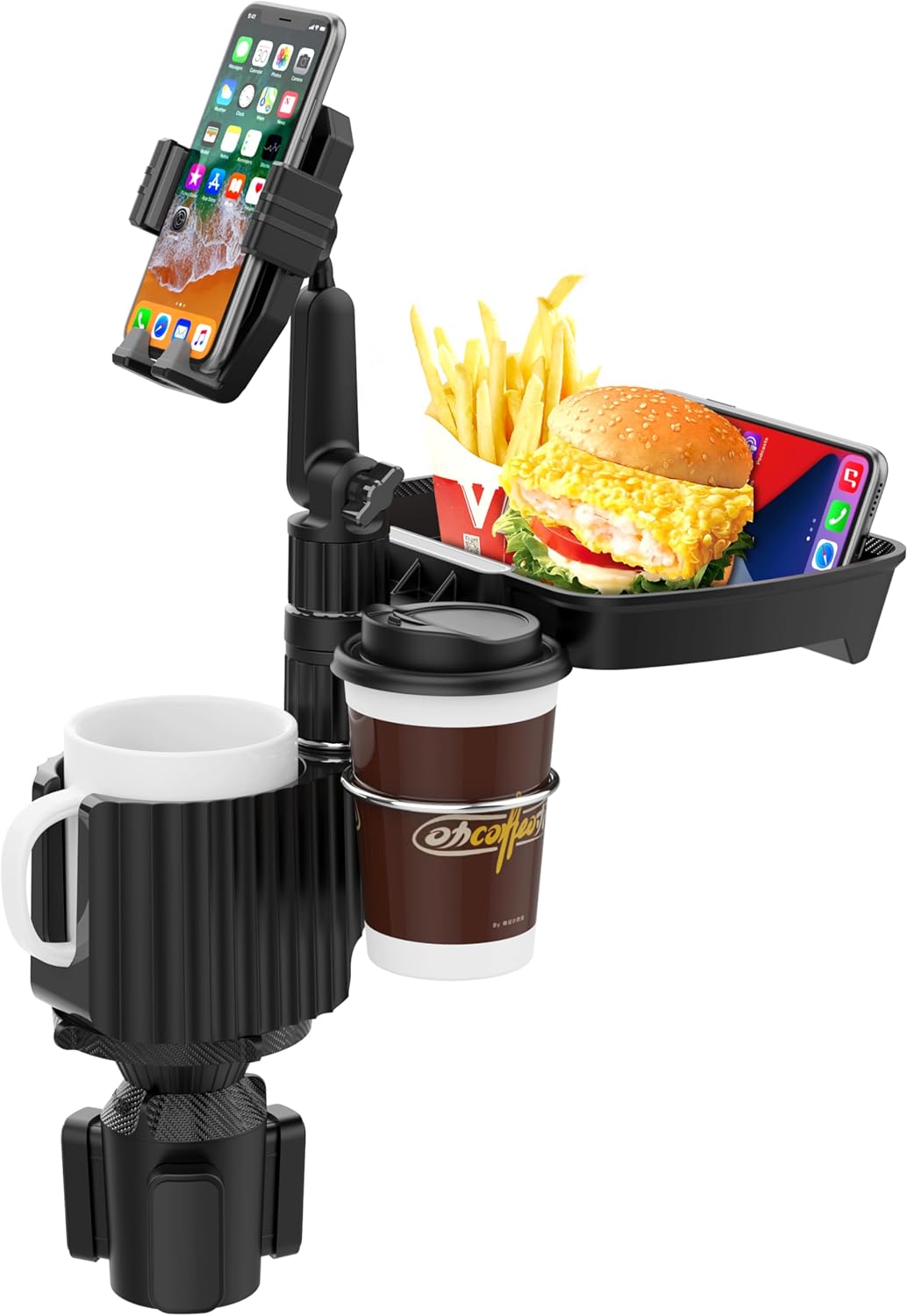 New! Our Best 2024 Upgraded 5-in-1 Car Cup Holder – in with Food Tray Table with Phone Holder, 360° Rotation, 2 Extra Cup Holders, Road Trip & Car Traveling Essential Gadget (5-in-1 Pro) New! Our Best 2024 Upgraded 5-in-1 Car Cup Holder – in with Food Tray Table with Phone Holder, 360° Rotation, 2 Extra Cup Holders, Road Trip & Car Traveling Essential Gadget (5-in-1 Pro)