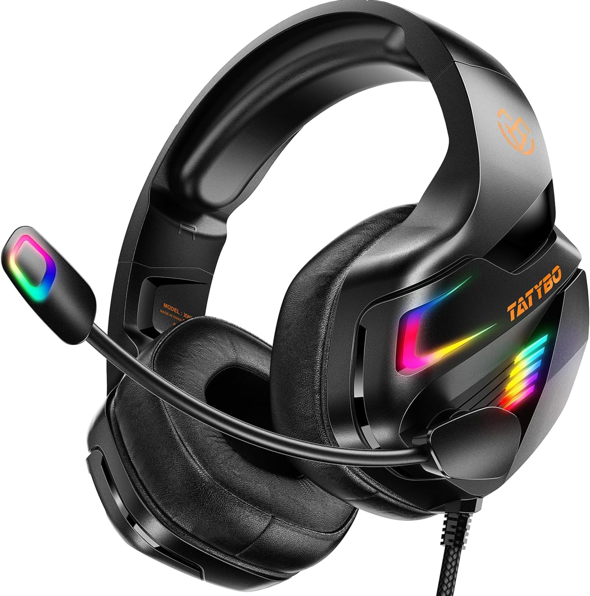 Gaming Headset for PS5, PS4, PC, Gaming Headphones with Noise Cancelling Microphone, Over-Ear Gamer Headset with Stereo Sound for Laptop Switch Xbox (Black) Gaming Headset for PS5, PS4, PC, Gaming Headphones with Noise Cancelling Microphone, Over-Ear Gamer Headset with Stereo Sound for Laptop Switch Xbox (Black)