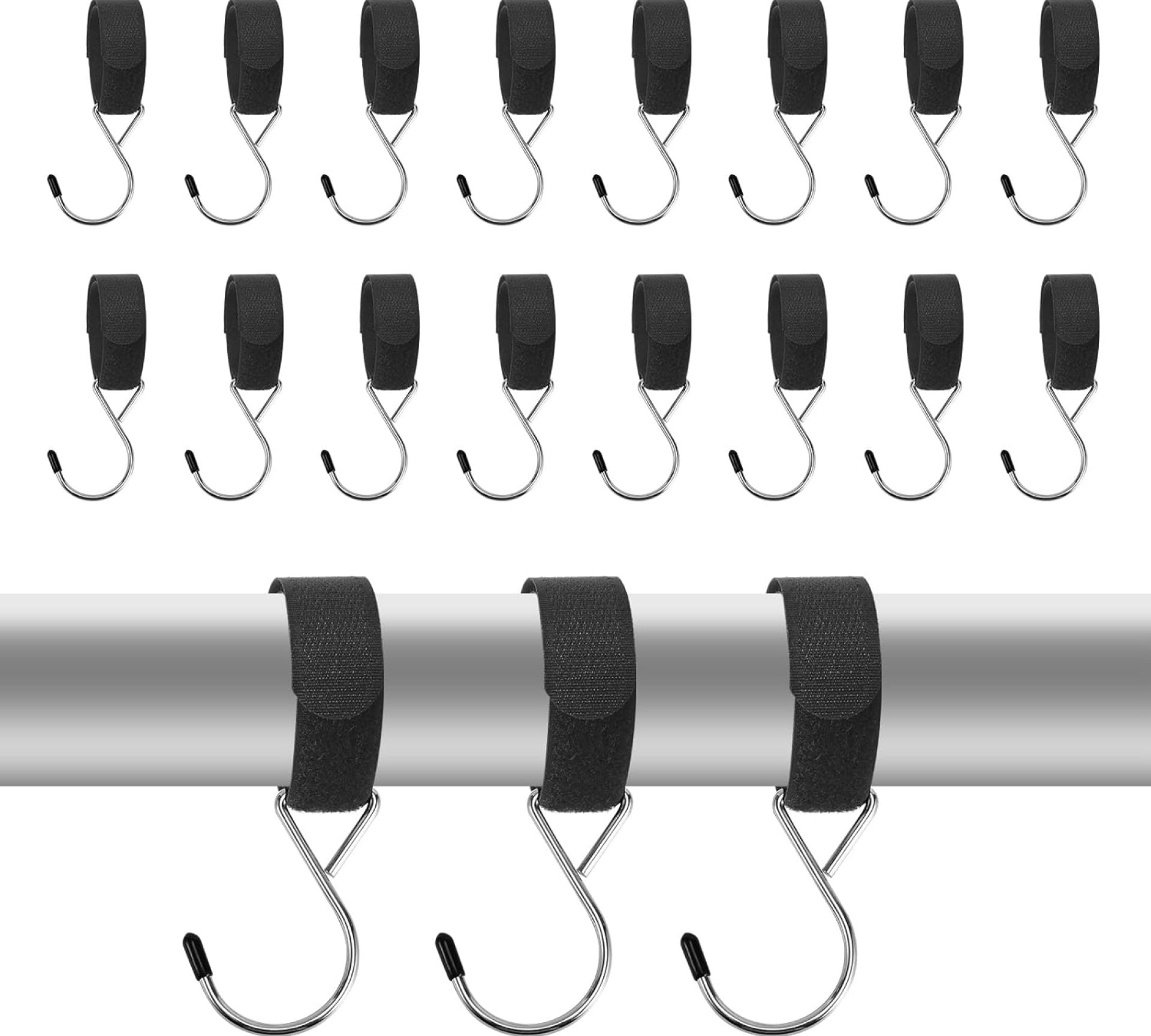 16pcs Ice Fishing Shelter Coat Hooks, Heavy Duty Ice Shack Hooks Ice Shanty Hanger Hanging Storage for Ice Fishing Camping Tent Outdoor Hunting Blinds Accessories, Black 16pcs Ice Fishing Shelter Coat Hooks, Heavy Duty Ice Shack Hooks Ice Shanty Hanger Hanging Storage for Ice Fishing Camping Tent Outdoor Hunting Blinds Accessories, Black