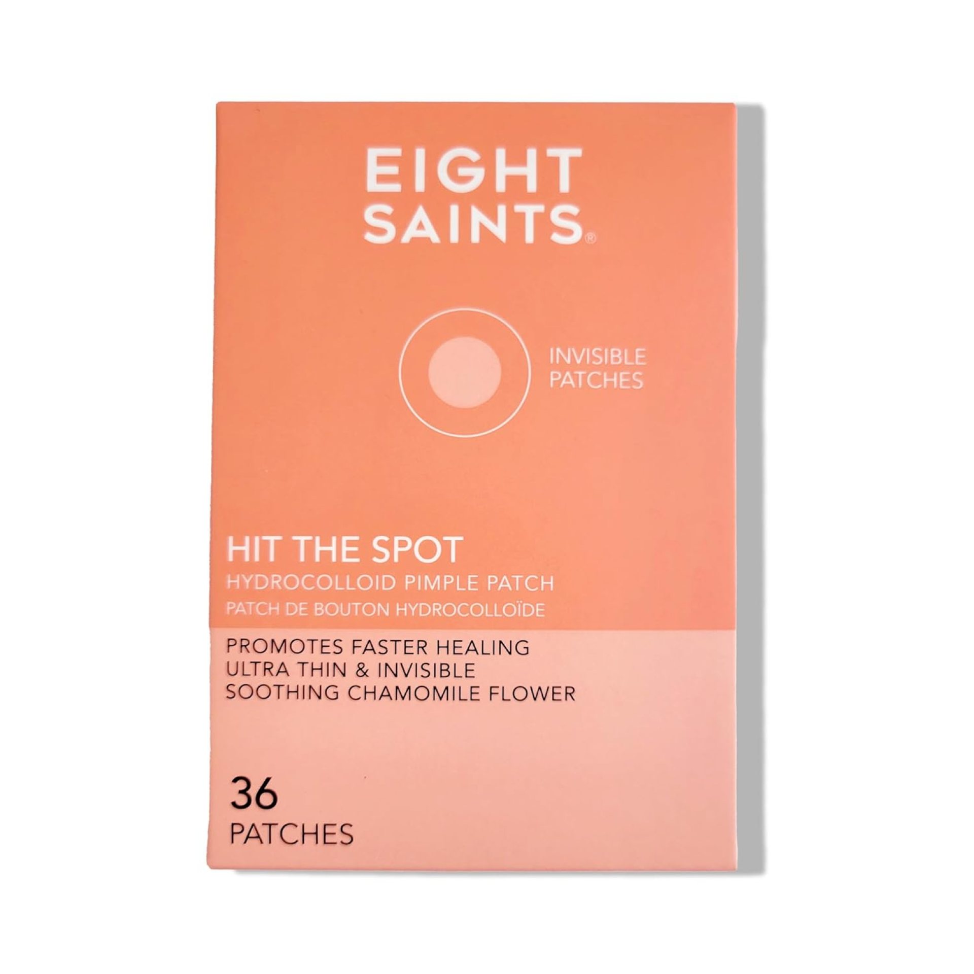 Eight Saints Hit the Spot Acne Pimple Patches For Face, Fast Zit and Blemish Reduction Patch, Ultra Thin Hydrocolloid Patches, (36 Count) Eight Saints Hit the Spot Acne Pimple Patches For Face, Fast Zit and Blemish Reduction Patch, Ultra Thin Hydrocolloid Patches, (36 Count)