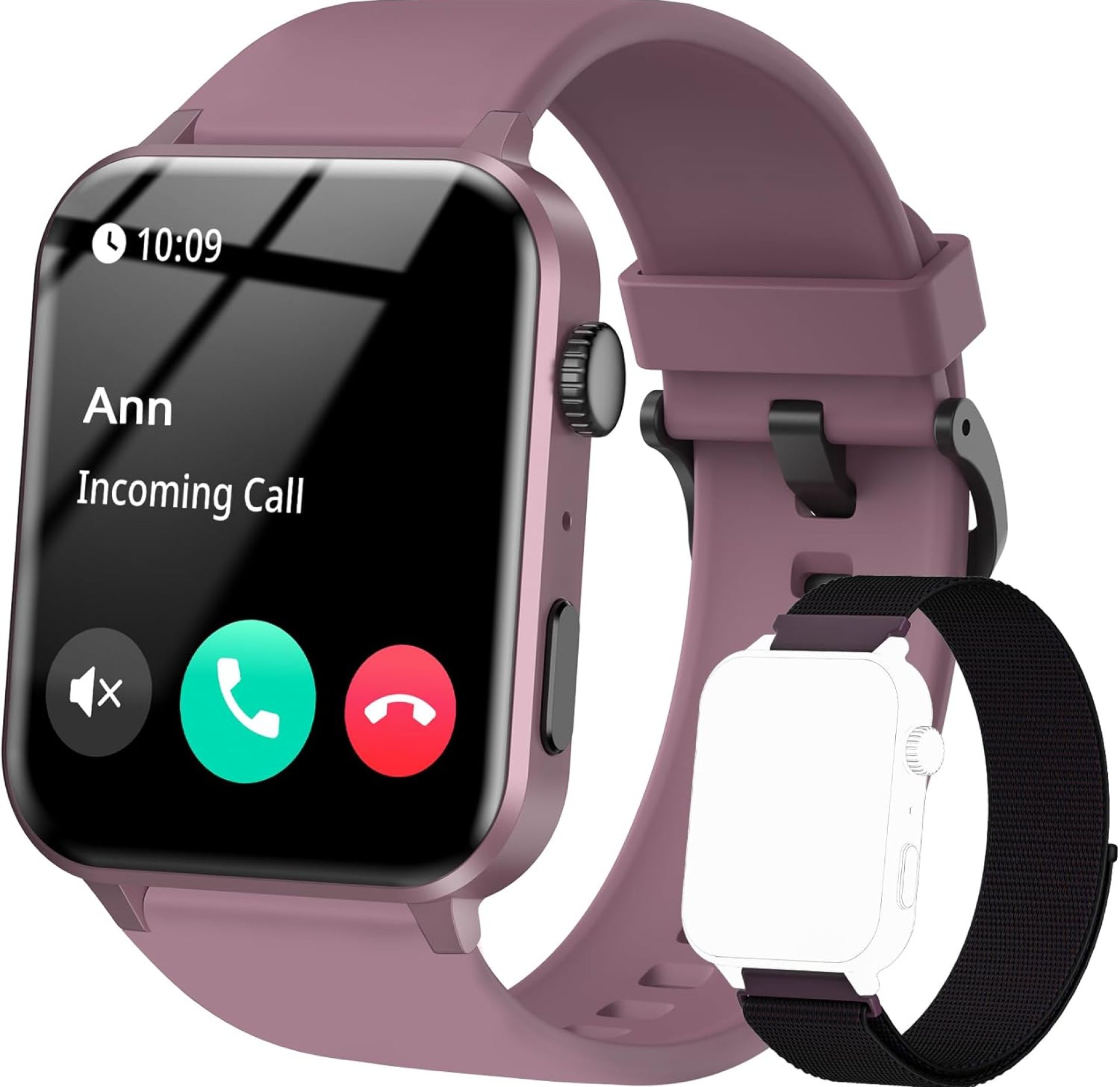 Smart Watch for Men Women – 1.85”HD Screen with Make and Answer Calls, with AI Voice Assistant, SpO2/Heart Rate/Sleep Monitor, 100+ Sports Modes, Smartwatch for Android and iOS (2 Straps) Smart Watch for Men Women – 1.85”HD Screen with Make and Answer Calls, with AI Voice Assistant, SpO2/Heart Rate/Sleep Monitor, 100+ Sports Modes, Smartwatch for Android and iOS (2 Straps)