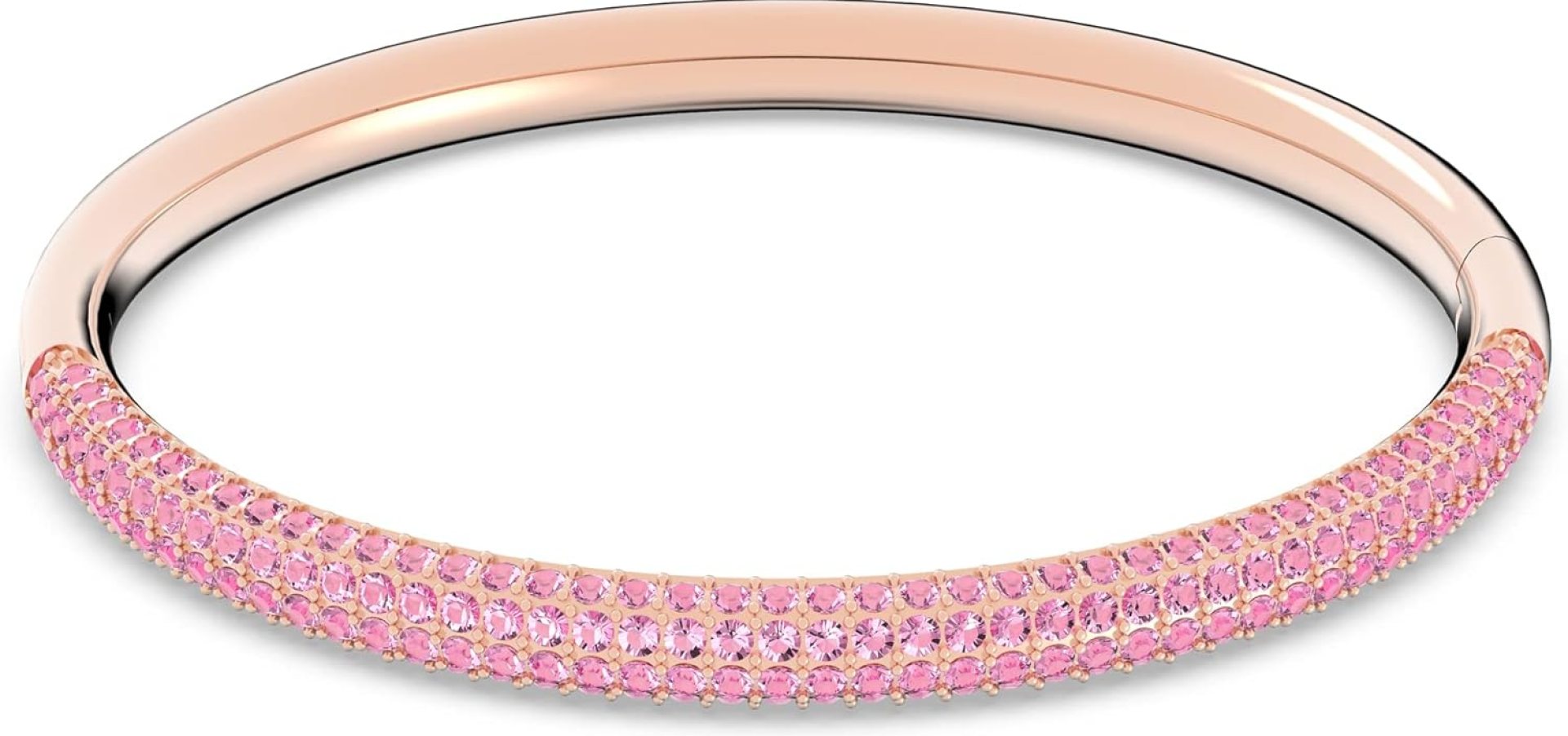 Swarovski Stone Bangle Bracelet Collection, Clear Crystals, Pink Crystals Swarovski Stone Bangle Bracelet Collection, Clear Crystals, Pink Crystals