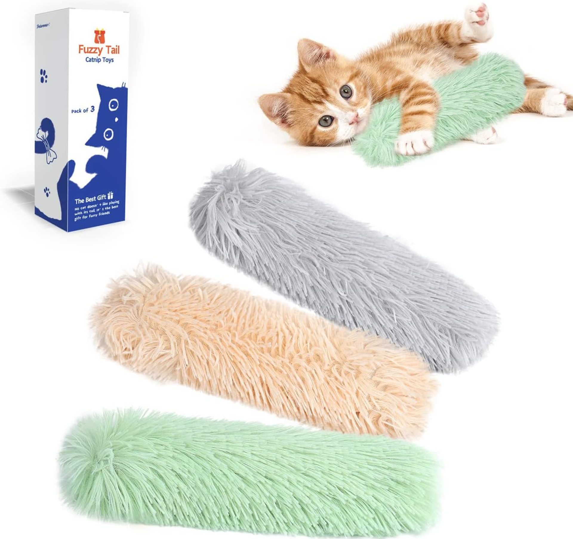 Potaroma Cat Toys Pillows, 3 Pack, Soft and Durable Crinkle Sound with Catnip Inside, Interactive Indoor Kitten Kicker, Promotes Kitty Exercise Potaroma Cat Toys Pillows, 3 Pack, Soft and Durable Crinkle Sound with Catnip Inside, Interactive Indoor Kitten Kicker, Promotes Kitty Exercise
