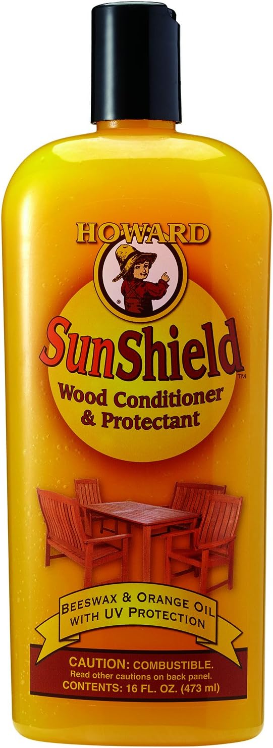 Howard SWAX16 SunShield Outdoor Furniture Wax with UV Protection, 16-Ounce, Yellow Howard SWAX16 SunShield Outdoor Furniture Wax with UV Protection, 16-Ounce, Yellow