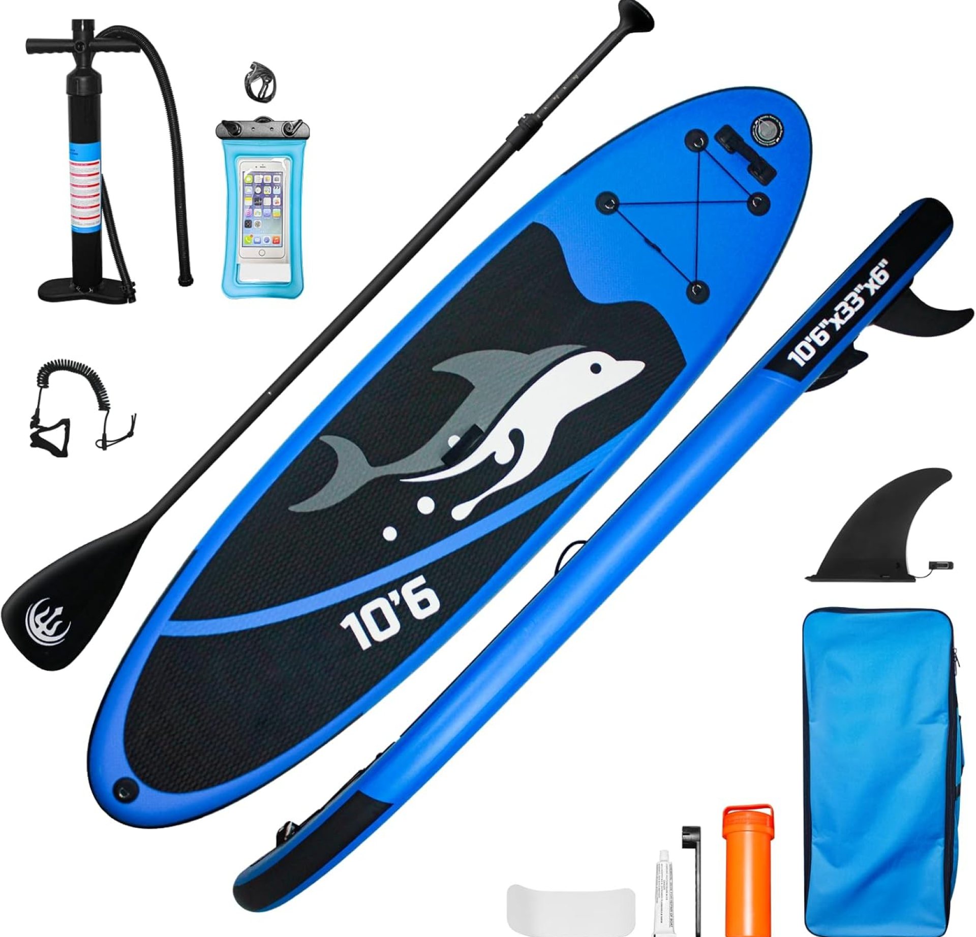 Stand Up Paddle Board, with Durable Accessories & Carry Bag | Wide Stance, Surf Control, Non-Slip Deck, Leash, Paddle and Pump for Youth & Adult Stand Up Paddle Board, with Durable Accessories & Carry Bag | Wide Stance, Surf Control, Non-Slip Deck, Leash, Paddle and Pump for Youth & Adult