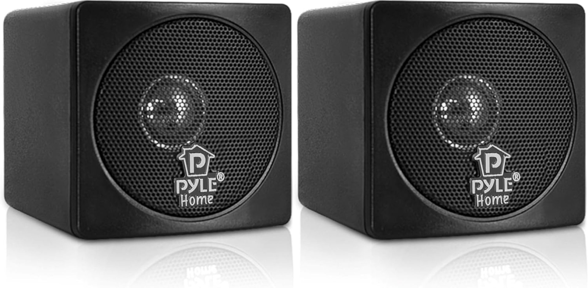 Pyle Home 3″ Mini Cube Bookshelf Speakers – 100W Small Bookshelf Speakers w/ 3″ Paper Cone Driver, 8 Ohm – Passive Audio Bookshelf Speaker Pair For Home Theater Stereo Surround Sound (Black) Pyle Home 3″ Mini Cube Bookshelf Speakers – 100W Small Bookshelf Speakers w/ 3″ Paper Cone Driver, 8 Ohm – Passive Audio Bookshelf Speaker Pair For Home Theater Stereo Surround Sound (Black)