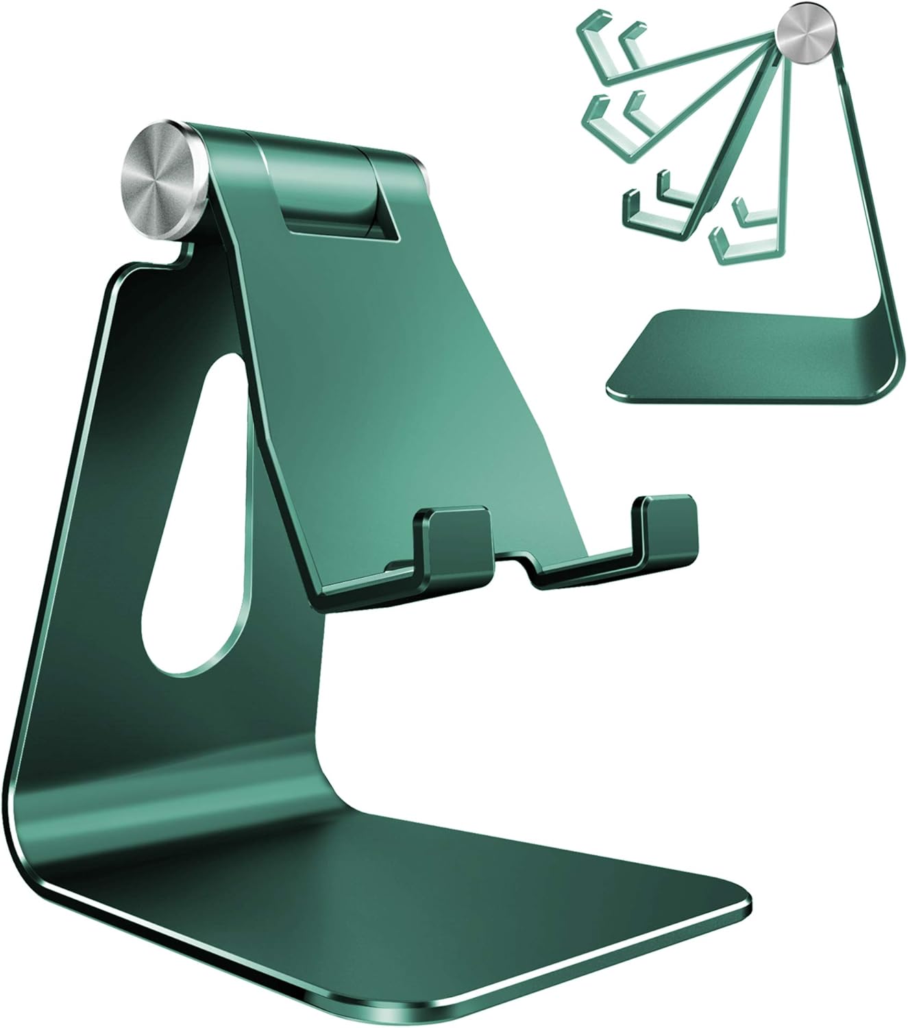 CreaDream Adjustable Cell Phone Stand, Phone Stand, Cradle, Dock, Holder, Aluminum Desktop Stand Compatible with Phone 13 12 11 Pro Max Charging, Accessories Desk, All Mobile Phones, Midnight Green CreaDream Adjustable Cell Phone Stand, Phone Stand, Cradle, Dock, Holder, Aluminum Desktop Stand Compatible with Phone 13 12 11 Pro Max Charging, Accessories Desk, All Mobile Phones, Midnight Green