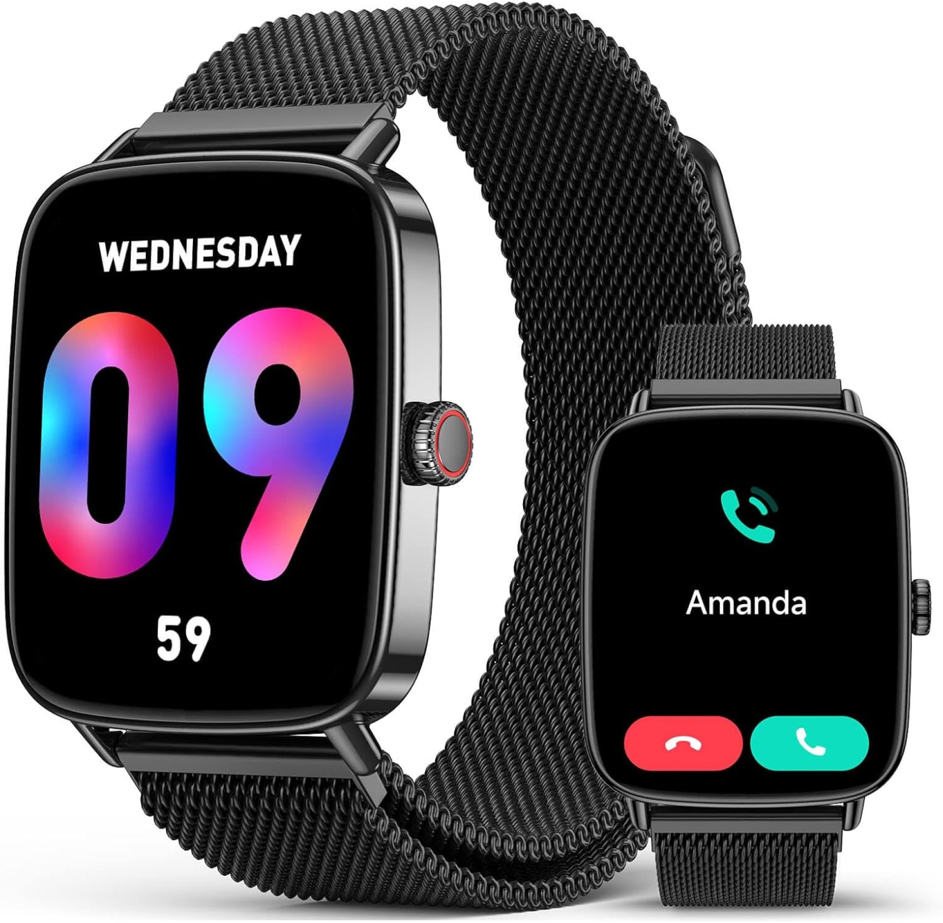 2025 Smart Watches for Men, 1.85″ AI Voice Smartwatch, 24/7 Heart Rate Monitor, Stress/SpO2/Sleep Tracker, IP68 Waterproof, Weather, 100+ Sports Fitness Tracker for Android iOS Black Metal 2025 Smart Watches for Men, 1.85″ AI Voice Smartwatch, 24/7 Heart Rate Monitor, Stress/SpO2/Sleep Tracker, IP68 Waterproof, Weather, 100+ Sports Fitness Tracker for Android iOS Black Metal