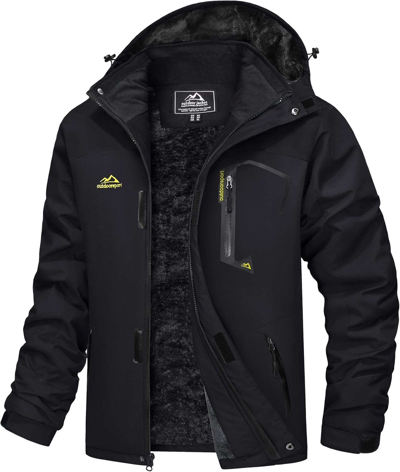 MAGCOMSEN Men’s Winter Coats Water Resistant Ski Snow Jacket Warm Fleece Jacket Parka Raincoats With Multi-Pockets MAGCOMSEN Men’s Winter Coats Water Resistant Ski Snow Jacket Warm Fleece Jacket Parka Raincoats With Multi-Pockets