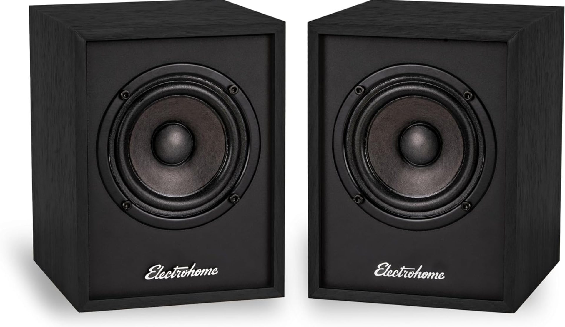 Electrohome Huntley Powered Bookshelf Speakers with Built-in Amplifier and 3″ Drivers for Turntable, TV, PC and Wireless Music Streaming Featuring Bluetooth 5, RCA and Aux (EB10B) Electrohome Huntley Powered Bookshelf Speakers with Built-in Amplifier and 3″ Drivers for Turntable, TV, PC and Wireless Music Streaming Featuring Bluetooth 5, RCA and Aux (EB10B)