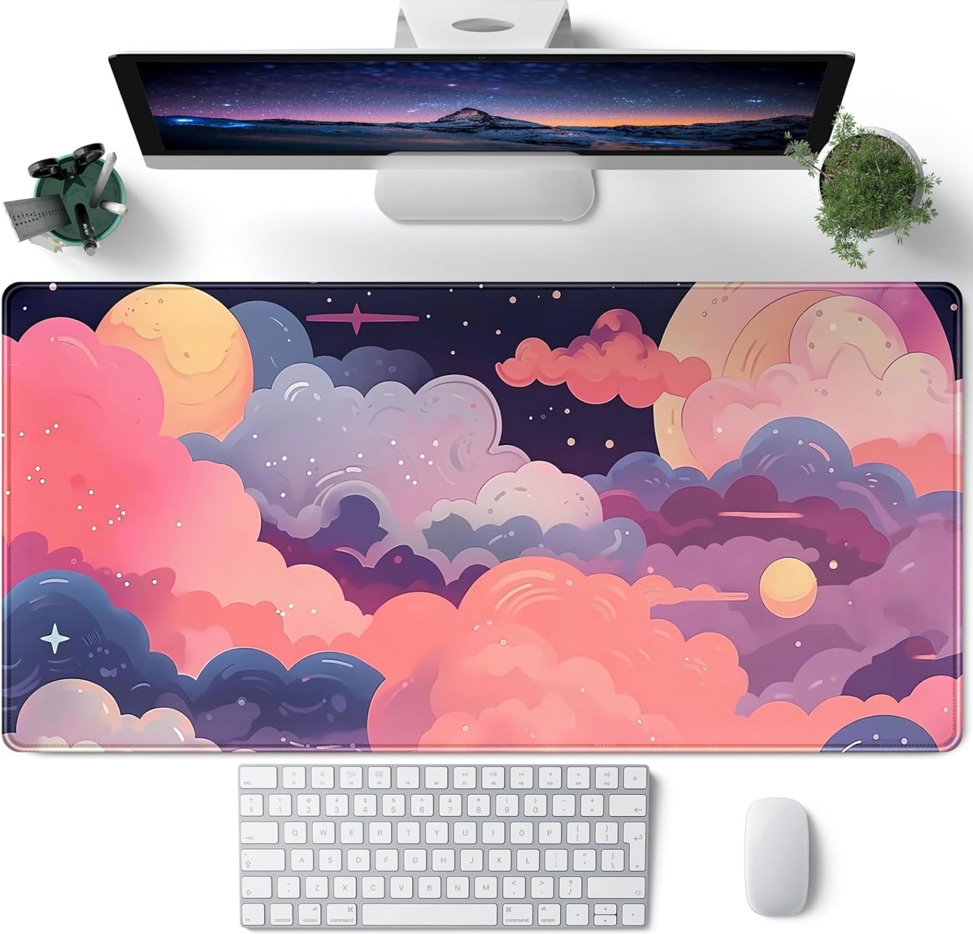 Cute Desk Mat Kawaii Clouds Pink Purple Desk Pad Anime XXL Large Mouse Pad Big Full Desk Gaming Mousepad Laptop Computer Keyboard Mouse Mat 31.5”X 15.7” Cute Desk Decor Desk Accessories Cute Desk Mat Kawaii Clouds Pink Purple Desk Pad Anime XXL Large Mouse Pad Big Full Desk Gaming Mousepad Laptop Computer Keyboard Mouse Mat 31.5”X 15.7” Cute Desk Decor Desk Accessories