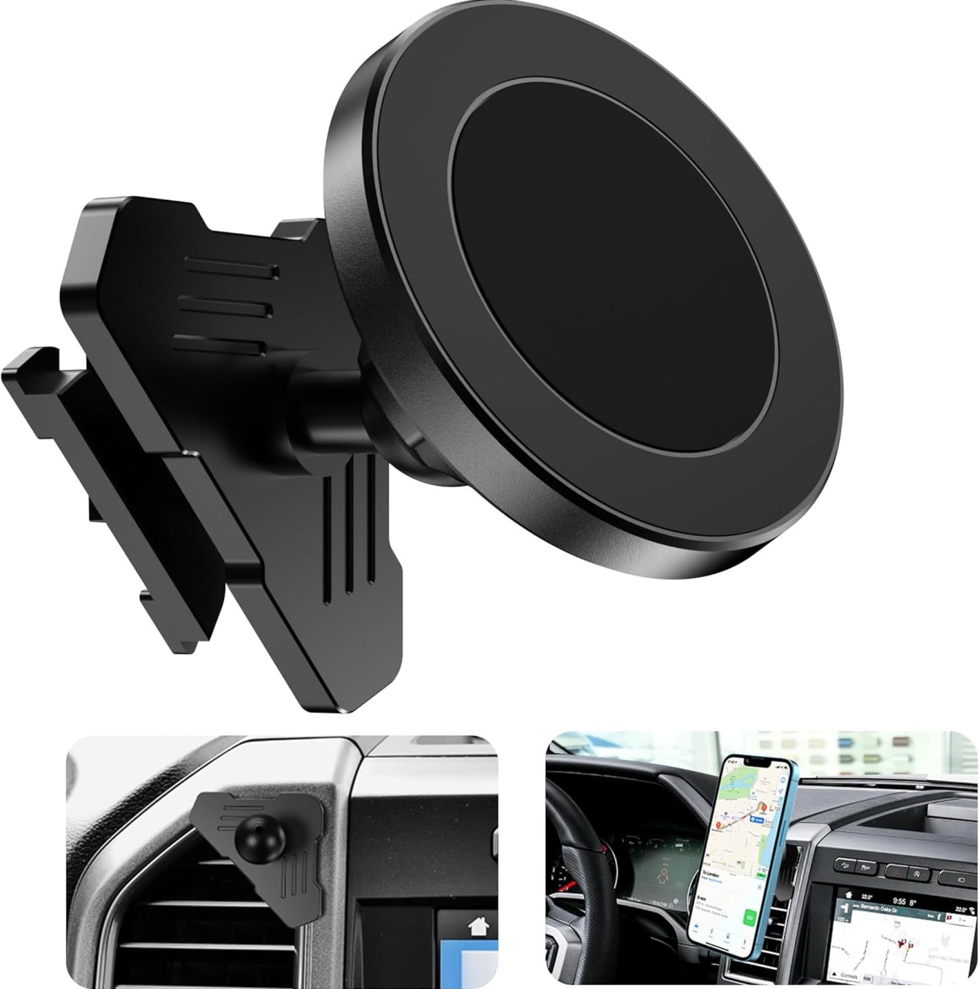 CNC Vent Phone Holder, Magnetic Car Air Vent Phone Holder Cradles Mount Compatible with F150 2015-2020 & Super Duty F250 F350 F450 2017-2021 Universal Bracket Stand for iPhone & Android CNC Vent Phone Holder, Magnetic Car Air Vent Phone Holder Cradles Mount Compatible with F150 2015-2020 & Super Duty F250 F350 F450 2017-2021 Universal Bracket Stand for iPhone & Android