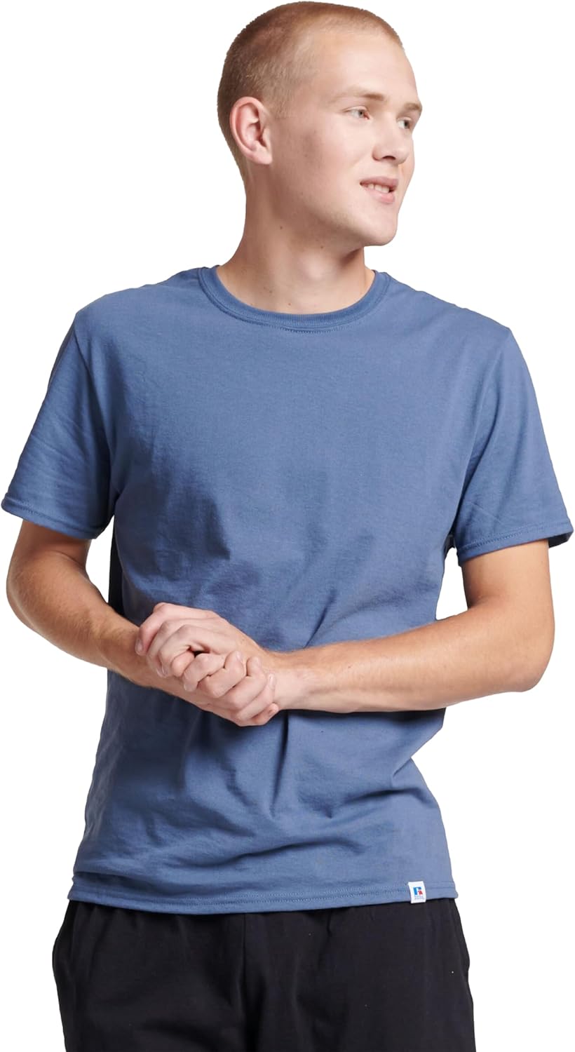 Russell Athletic Men’s Dri-Power Cotton Blend Short Sleeve Tees, Moisture Wicking, Odor Protection, UPF 30+, Sizes S-4x Russell Athletic Men’s Dri-Power Cotton Blend Short Sleeve Tees, Moisture Wicking, Odor Protection, UPF 30+, Sizes S-4x