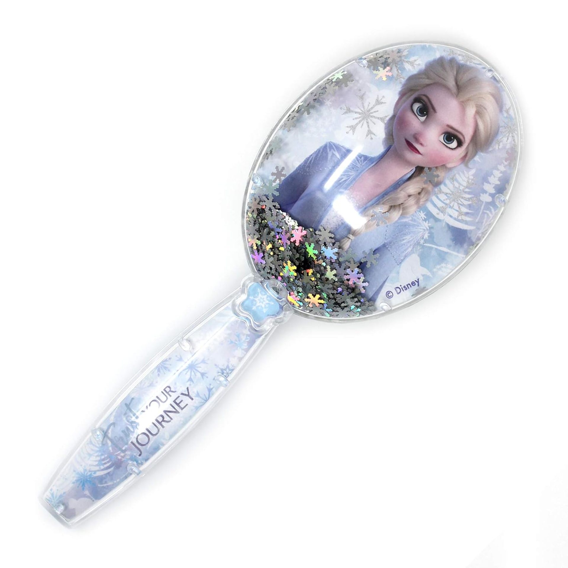 Frozen II Girls Snowflake Confetti One Hair Brush, Silver – Ages 3+ Frozen II Girls Snowflake Confetti One Hair Brush, Silver – Ages 3+