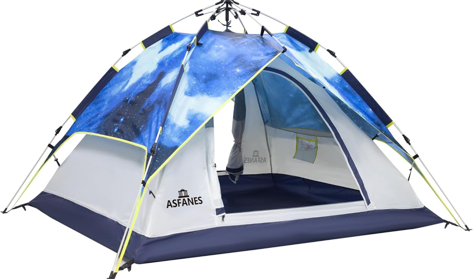 Instant Pop-Up Camping Tent for 2 People, Ultralight Dome Shelter for 4 Seasons, Waterproof & Windproof Design with Detachable Outer Tarpaulin and Dual Layers Instant Pop-Up Camping Tent for 2 People, Ultralight Dome Shelter for 4 Seasons, Waterproof & Windproof Design with Detachable Outer Tarpaulin and Dual Layers