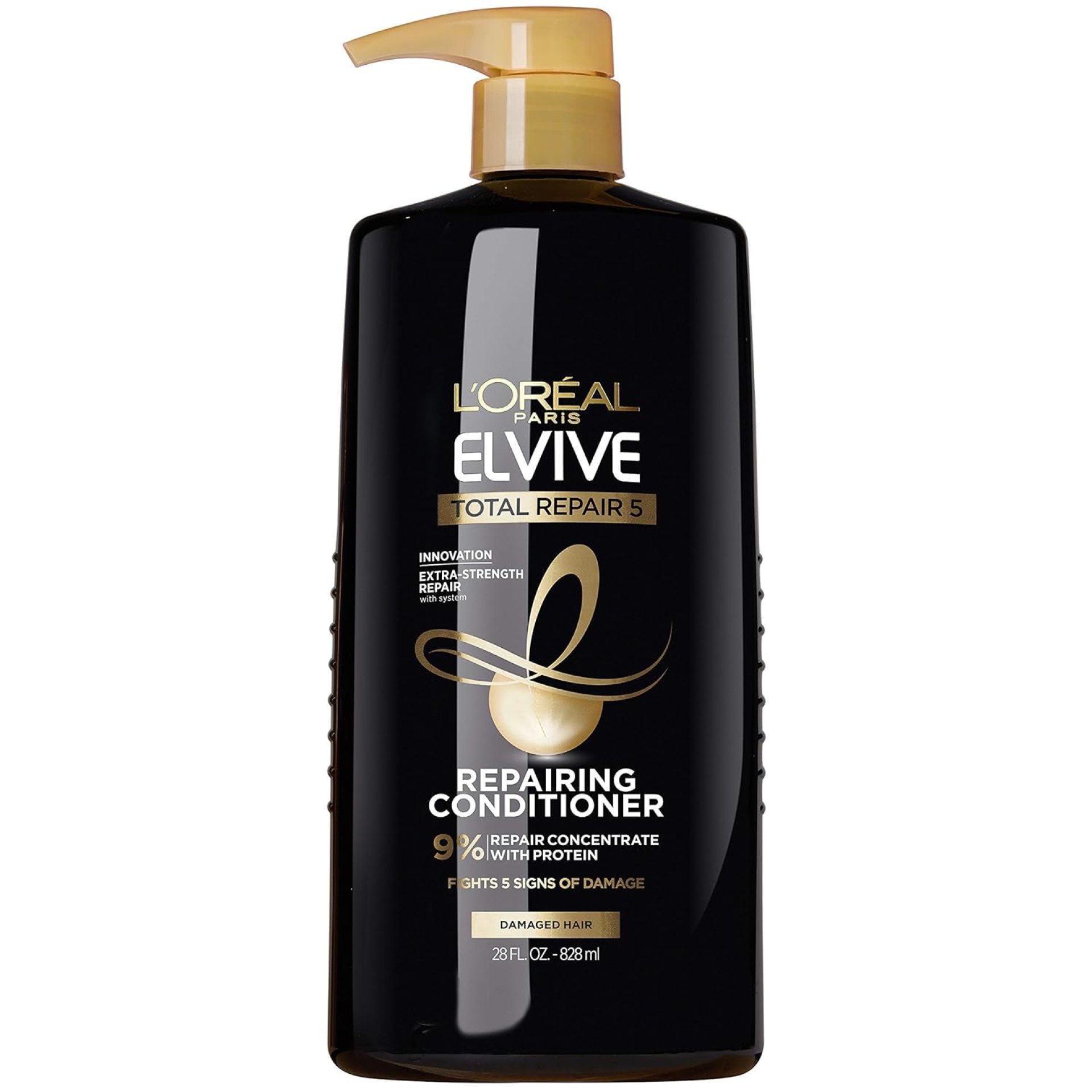 L’Oreal Paris Elvive Total Repair 5 Repairing Conditioner for Damaged Hair Conditioner with Protein and Ceramide for Strong Silky Shiny Healthy Renewed Hair 28 Fl Oz L’Oreal Paris Elvive Total Repair 5 Repairing Conditioner for Damaged Hair Conditioner with Protein and Ceramide for Strong Silky Shiny Healthy Renewed Hair 28 Fl Oz