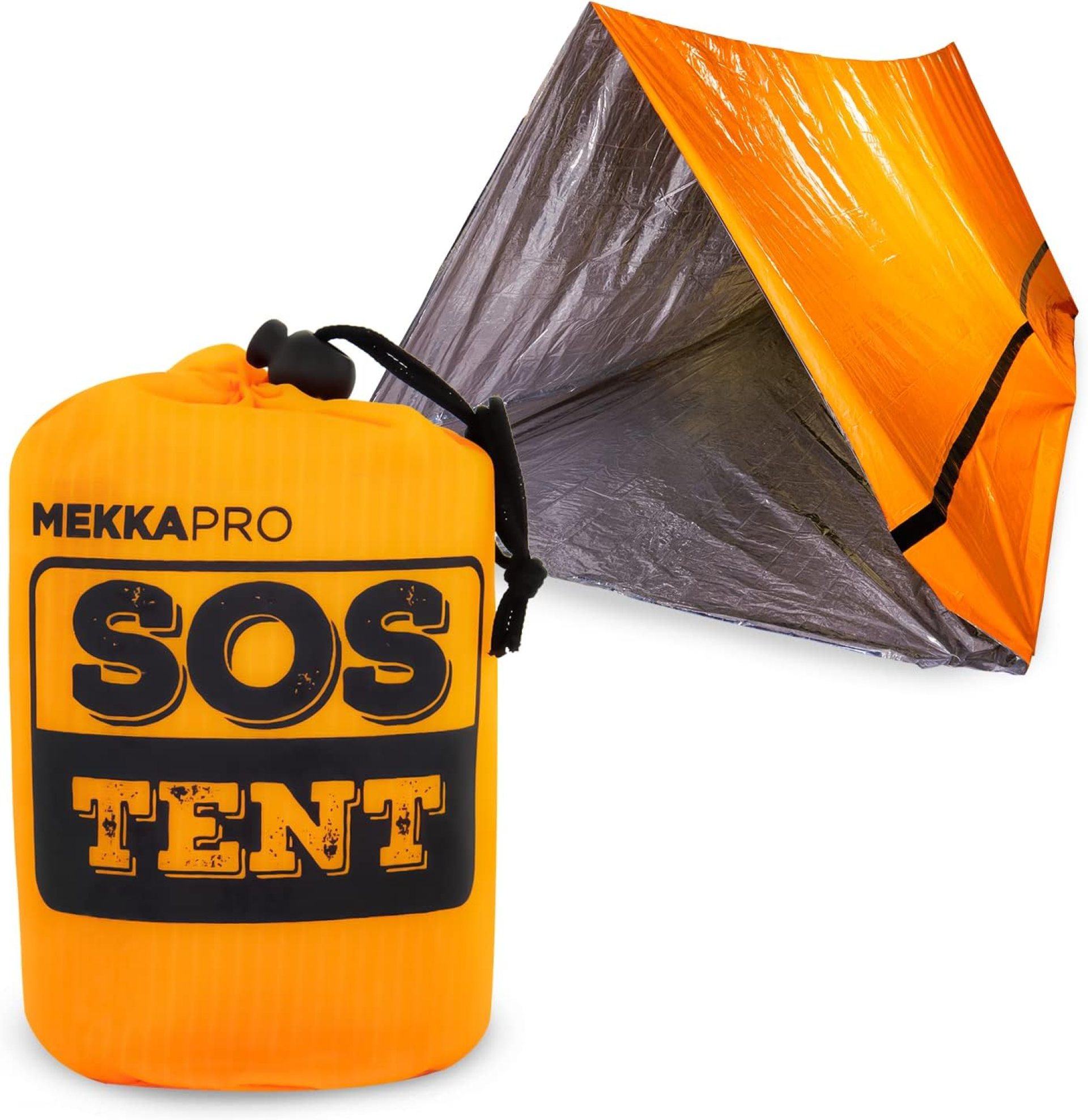 MEKKAPRO Emergency Tent Shelter – Survival Tent – 2 Person Emergency Shelter – Resistant and Ultra Lightweight Life Tent – Water and Windproof Tube Tent for Camping, Hiking and Outdoor Activities MEKKAPRO Emergency Tent Shelter – Survival Tent – 2 Person Emergency Shelter – Resistant and Ultra Lightweight Life Tent – Water and Windproof Tube Tent for Camping, Hiking and Outdoor Activities
