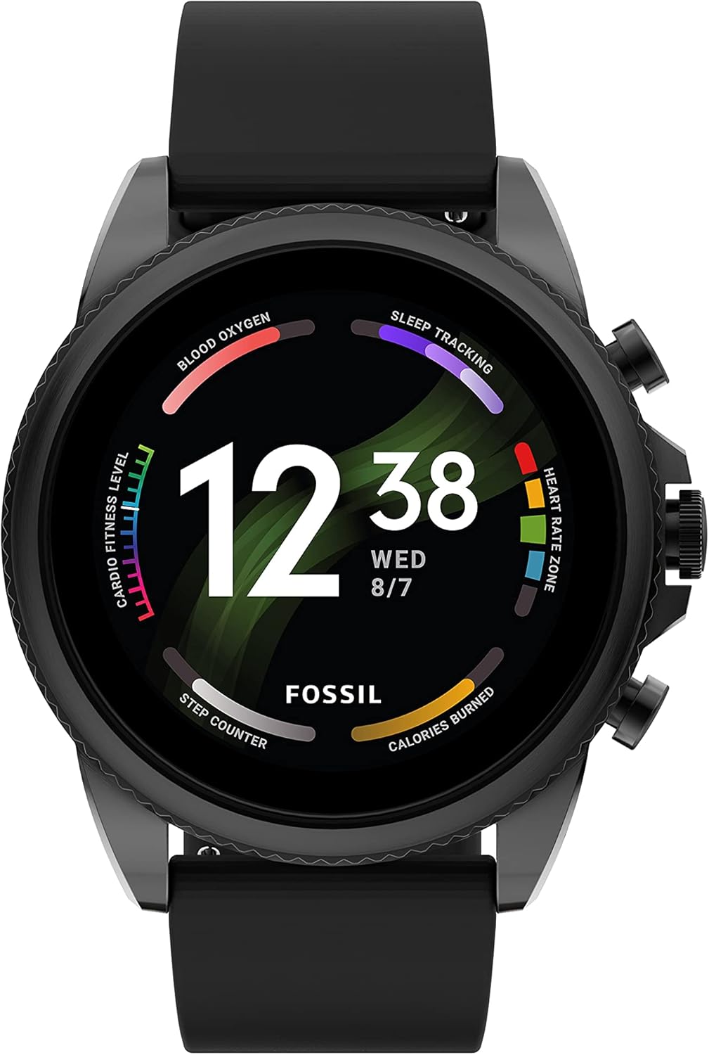 Fossil Men’s Gen 6 44mm Stainless Steel and Silicone Touchscreen Smart Watch, Color: Black (Model: FTW4061V) Fossil Men’s Gen 6 44mm Stainless Steel and Silicone Touchscreen Smart Watch, Color: Black (Model: FTW4061V)