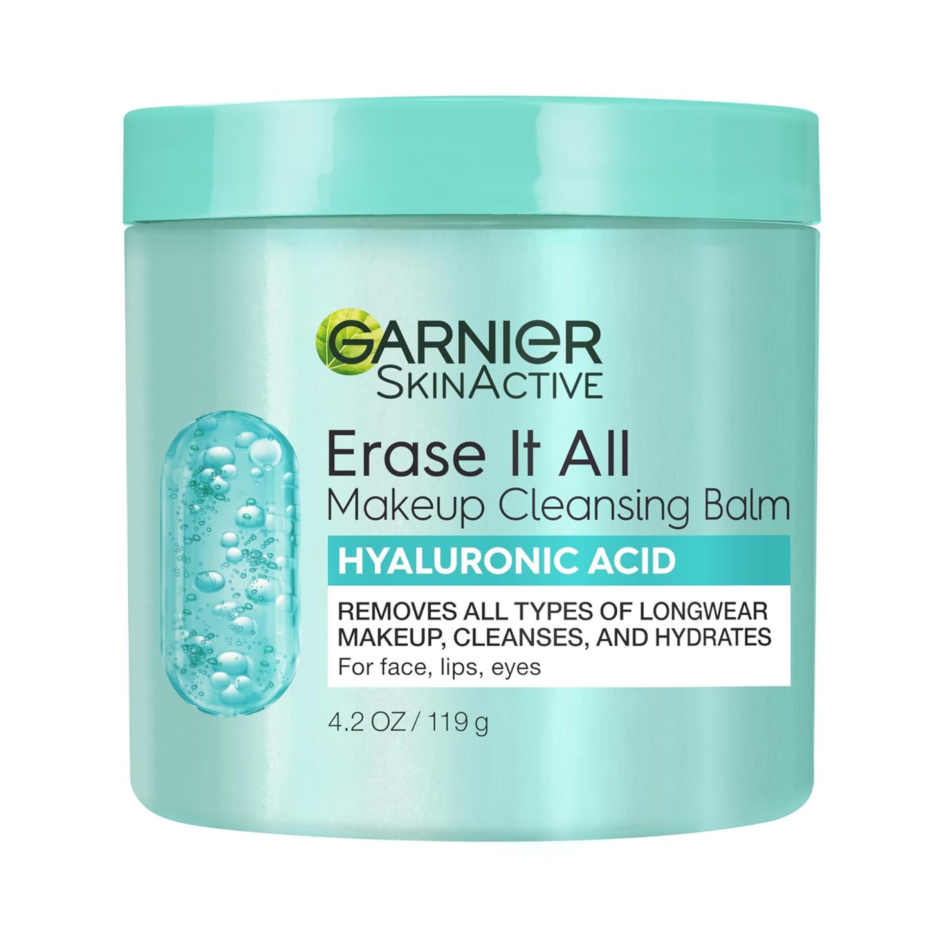Garnier Erase It All Makeup Cleansing Balm with Hyaluronic Acid, Replumping Facial Cleanser and Makeup Remover, 4.2 Oz Garnier Erase It All Makeup Cleansing Balm with Hyaluronic Acid, Replumping Facial Cleanser and Makeup Remover, 4.2 Oz