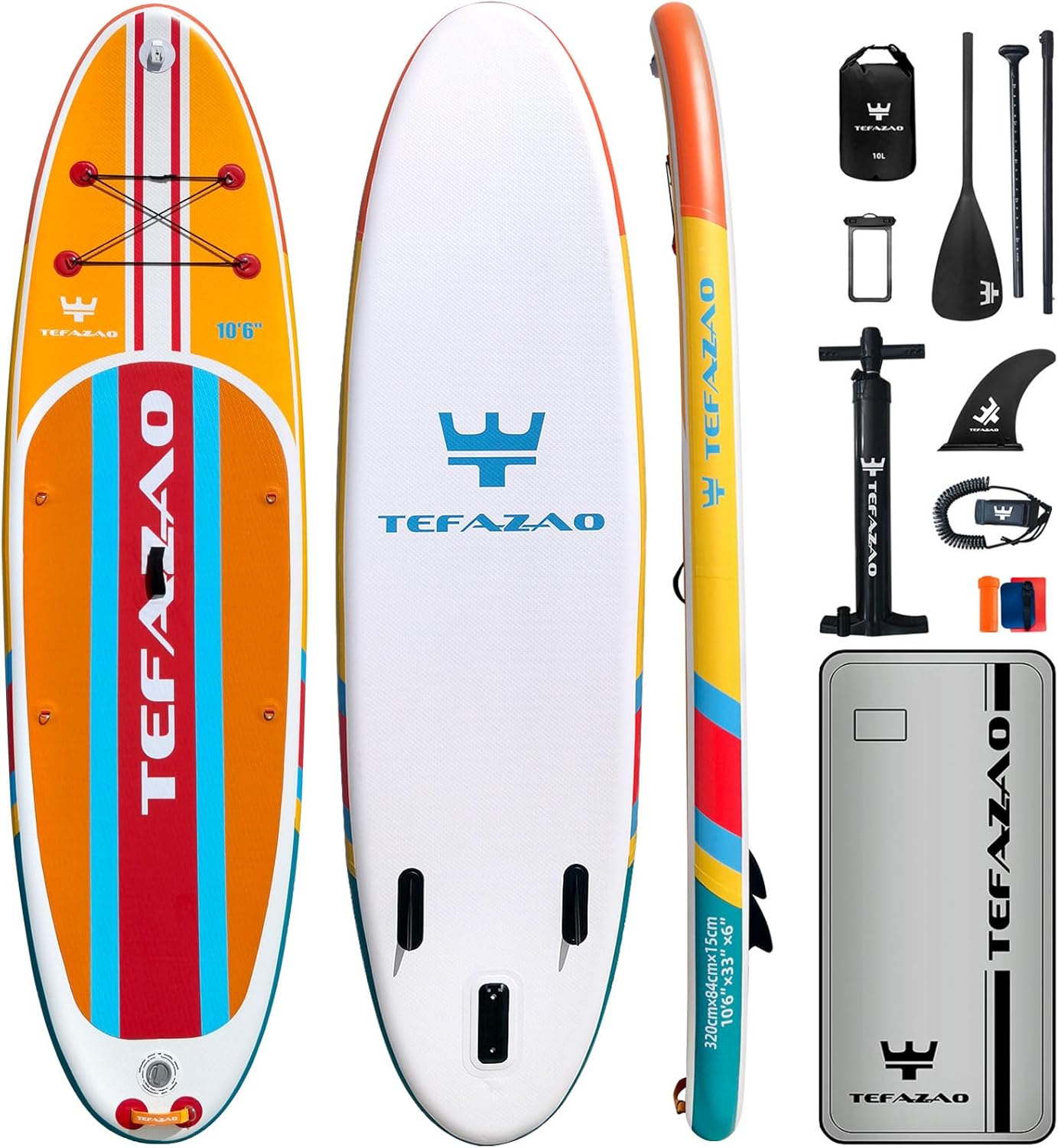 34” Wide Inflatable Stand Up Paddle Board, 400lbs Capacity SUP Board with Premium Paddle Board Accessories, 100L Backpack, Dry Bag, Adj Paddle with for Adults 34” Wide Inflatable Stand Up Paddle Board, 400lbs Capacity SUP Board with Premium Paddle Board Accessories, 100L Backpack, Dry Bag, Adj Paddle with for Adults