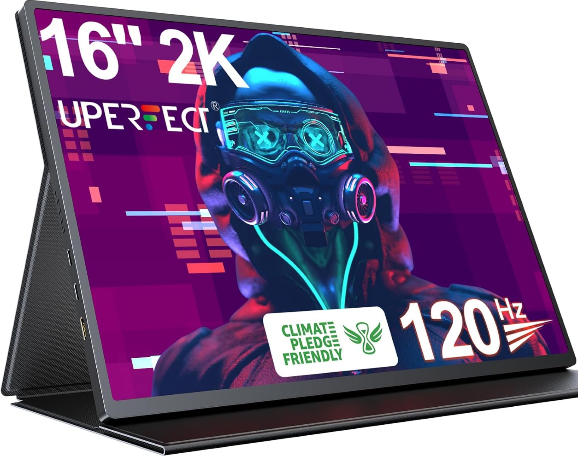 UPERFECT 2K 120Hz Portable Gaming Monitor, 16″ 2560×1600 QHD Portable Monitor HDR FreeSync Laptop Monitor w/VESA & Smart Case Matte IPS Eye Care External Second Screen for PC Phone Game Console UPERFECT 2K 120Hz Portable Gaming Monitor, 16″ 2560×1600 QHD Portable Monitor HDR FreeSync Laptop Monitor w/VESA & Smart Case Matte IPS Eye Care External Second Screen for PC Phone Game Console
