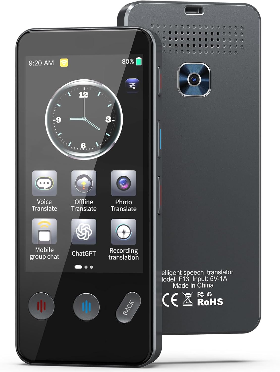 Language Translator Device No WiFi Needed, Instant Two-Way Translator Device for All Languages, 139+ Languages High Accuracy Real-Time Translation Device with Online Offline Photo for Travel, Business Language Translator Device No WiFi Needed, Instant Two-Way Translator Device for All Languages, 139+ Languages High Accuracy Real-Time Translation Device with Online Offline Photo for Travel, Business