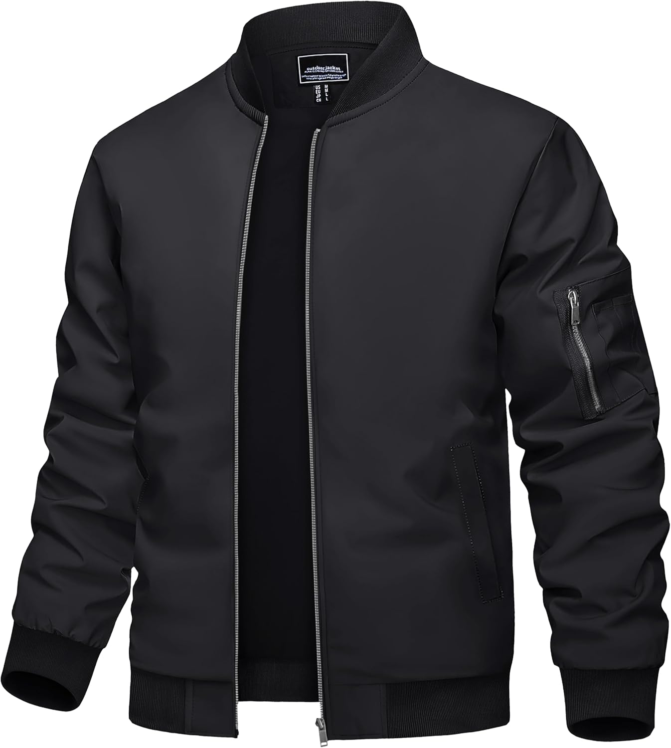 TACVASEN Men’s Bomber Jacket Lightweight Casual Spring Fall Windbreaker Zip Up Coat with Pocket TACVASEN Men’s Bomber Jacket Lightweight Casual Spring Fall Windbreaker Zip Up Coat with Pocket