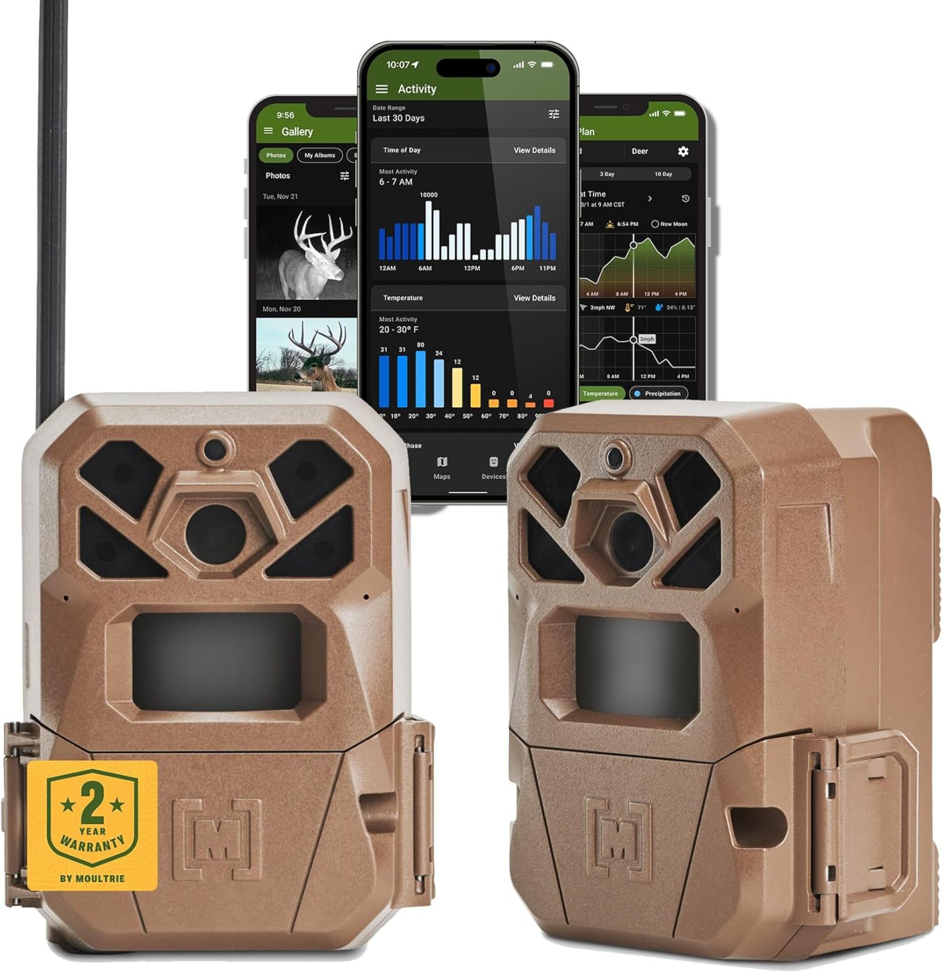 Moultrie Edge 2 Cellular Trail Camera – Auto Connect Nationwide 4G LTE – On Demand 36MP Photo – 1080P Video with HD Audio – 100 Ft Detection Range – Low Glow Flash Moultrie Edge 2 Cellular Trail Camera – Auto Connect Nationwide 4G LTE – On Demand 36MP Photo – 1080P Video with HD Audio – 100 Ft Detection Range – Low Glow Flash