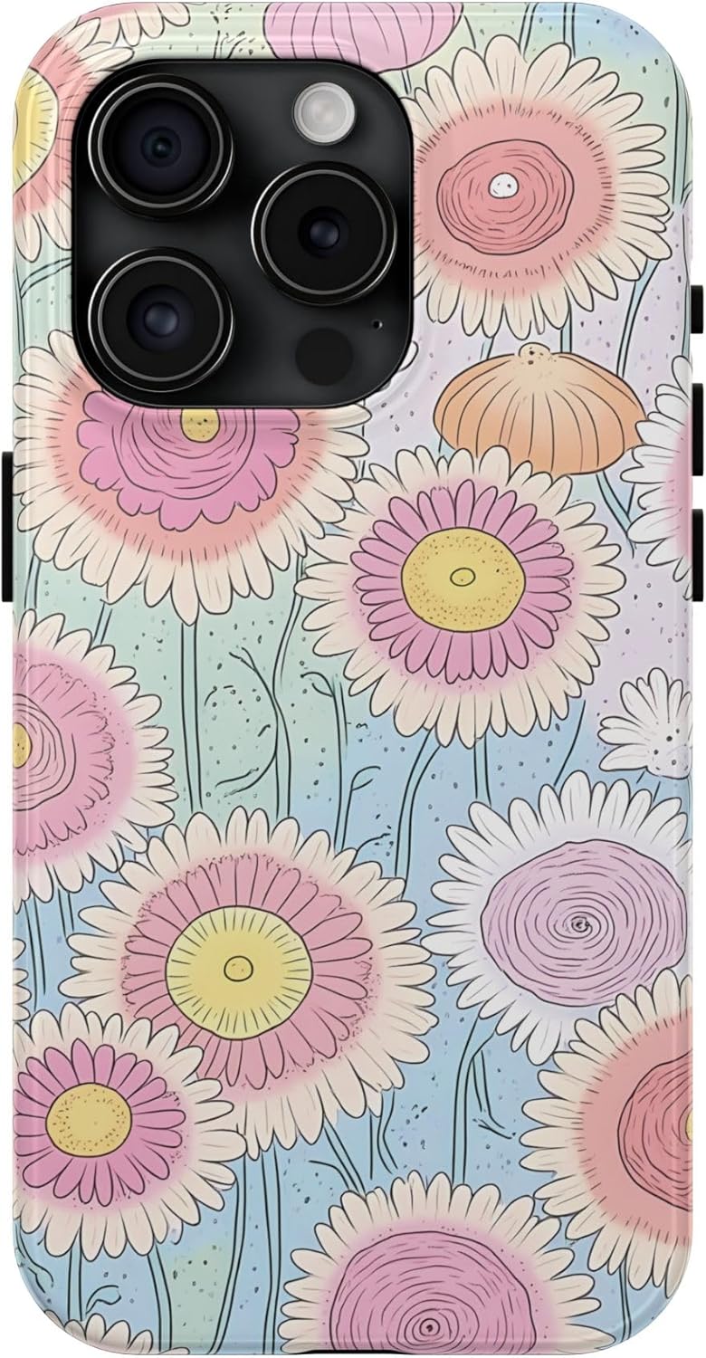 Fun & Colorful Flowers Tough Phone Case, Perfect for Gifting: Trendy and Aesthetic Designs, Compatible with Latest Smartphone Fun & Colorful Flowers Tough Phone Case, Perfect for Gifting: Trendy and Aesthetic Designs, Compatible with Latest Smartphone
