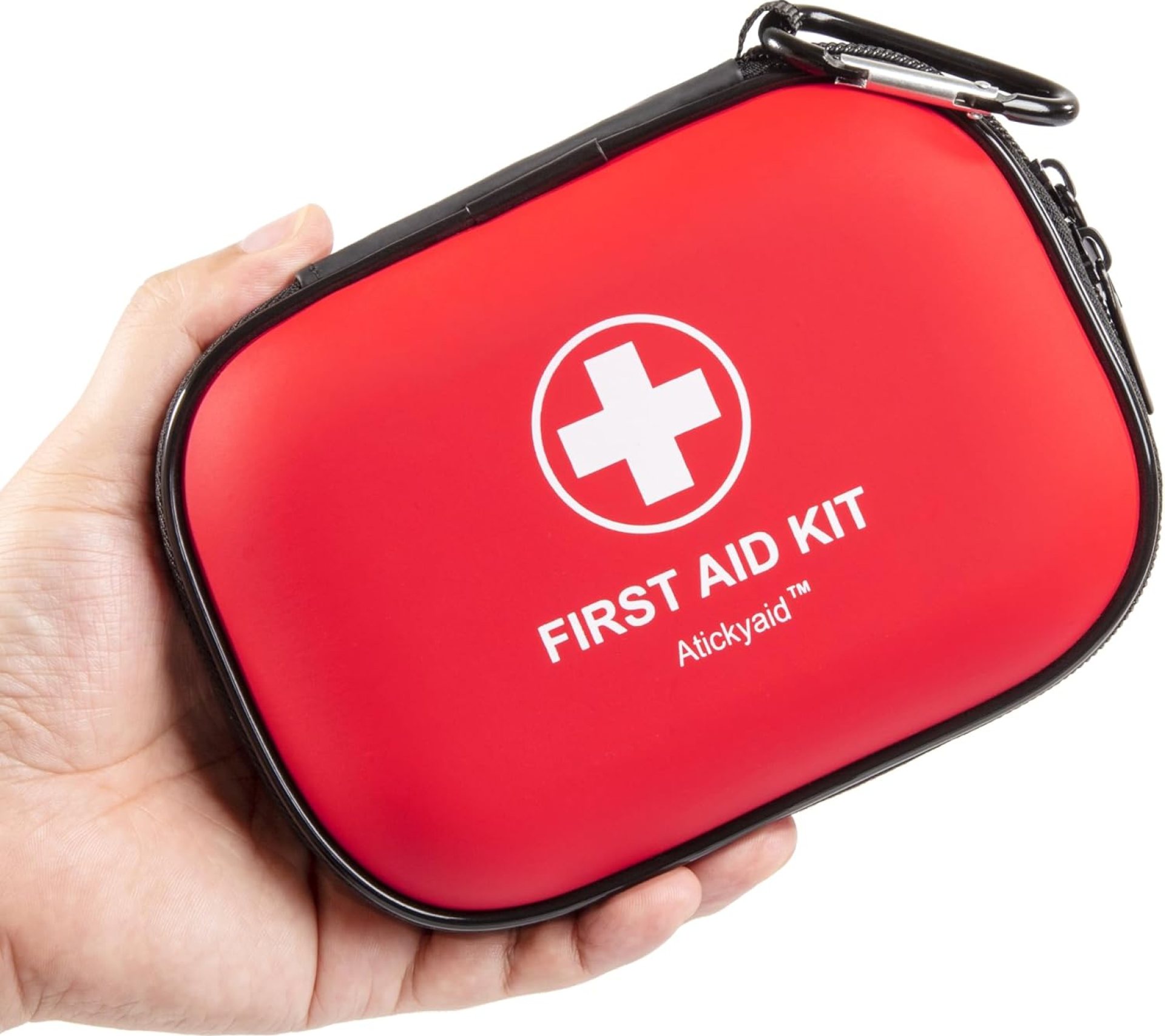 Mini First Aid Kit – 120 Piece Small Waterproof Hard Shell Medical Kit for Car, Home, Office, Travel, Camping, Sports, Outdoor, School – Emergency First Aid Supplies and Survival Kit (Red) Mini First Aid Kit – 120 Piece Small Waterproof Hard Shell Medical Kit for Car, Home, Office, Travel, Camping, Sports, Outdoor, School – Emergency First Aid Supplies and Survival Kit (Red)