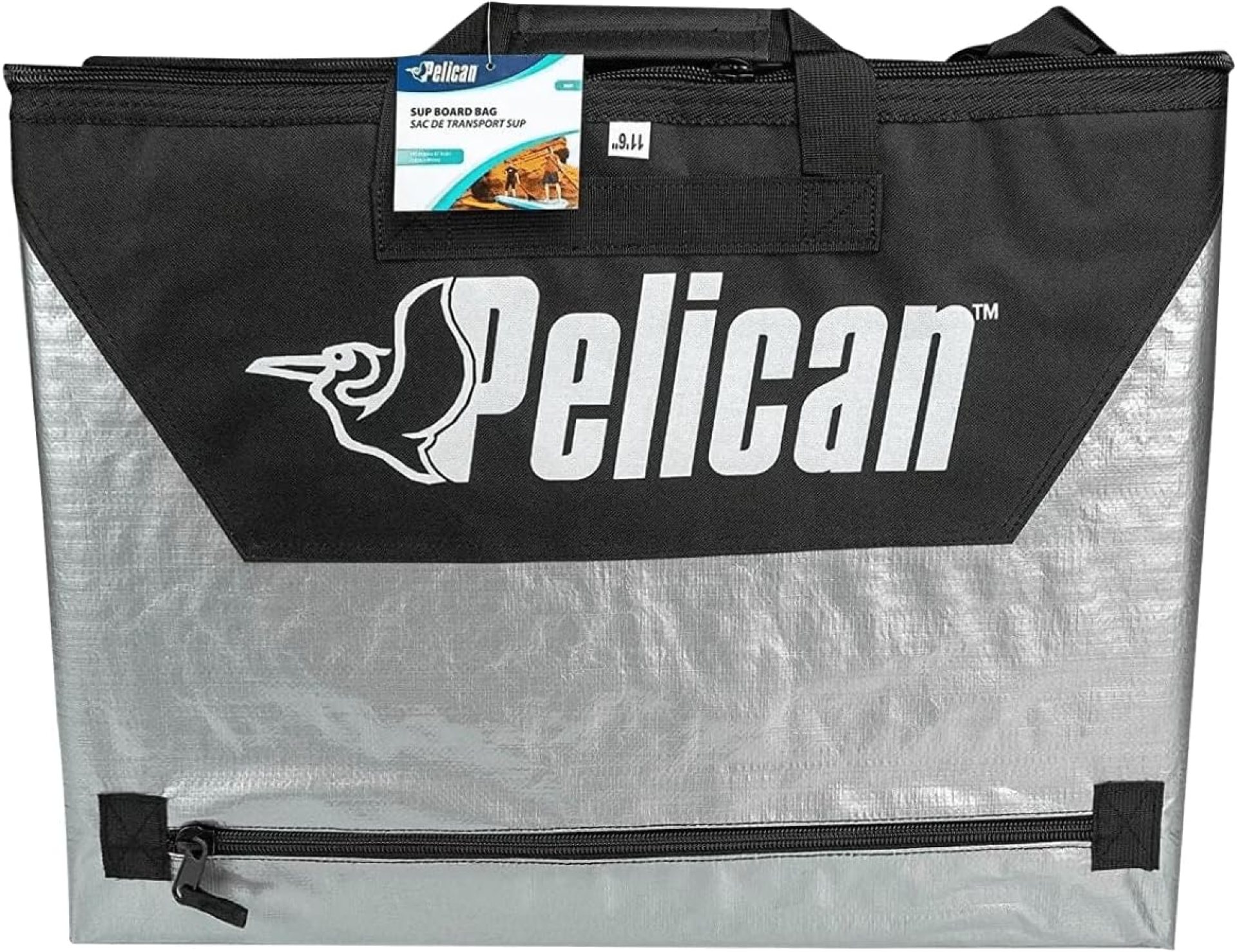 Pelican Boats – Stand-Up Paddleboard Bag – PS1458 – Deluxe Travel Carry Bag – Heavy Duty Carrier & Cover – Paddle Storage – Fits Most SUPs, Grey, 11,8 ft Pelican Boats – Stand-Up Paddleboard Bag – PS1458 – Deluxe Travel Carry Bag – Heavy Duty Carrier & Cover – Paddle Storage – Fits Most SUPs, Grey, 11,8 ft