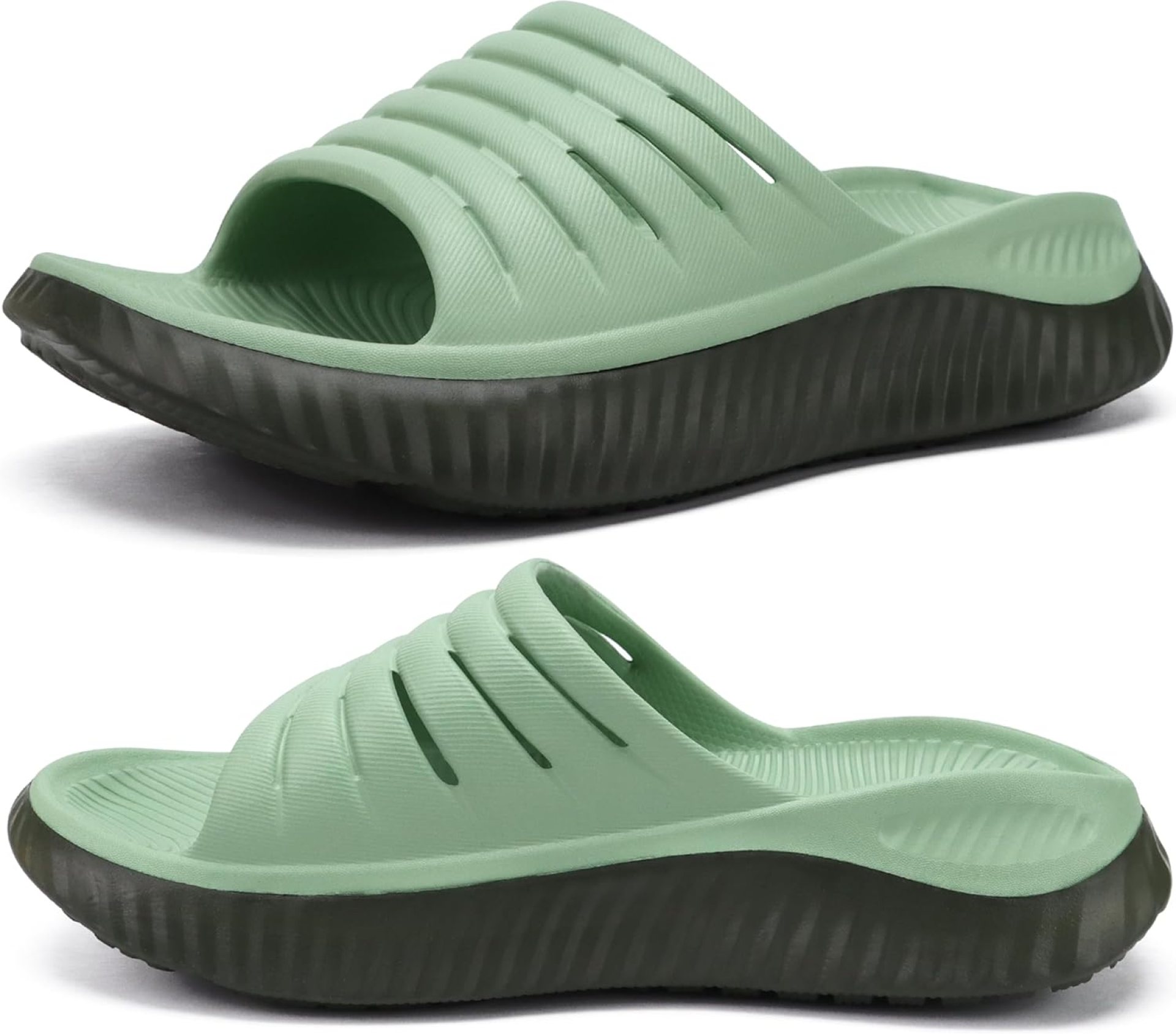 KuaiLu Womens Recovery Sandals With Comfortable Plantar Fasciitis Support,Ladies Orthotic Open Toe Sport Slides Thick Cushion Reduces Stress on Feet,Joints & Back Post-Exercise KuaiLu Womens Recovery Sandals With Comfortable Plantar Fasciitis Support,Ladies Orthotic Open Toe Sport Slides Thick Cushion Reduces Stress on Feet,Joints & Back Post-Exercise