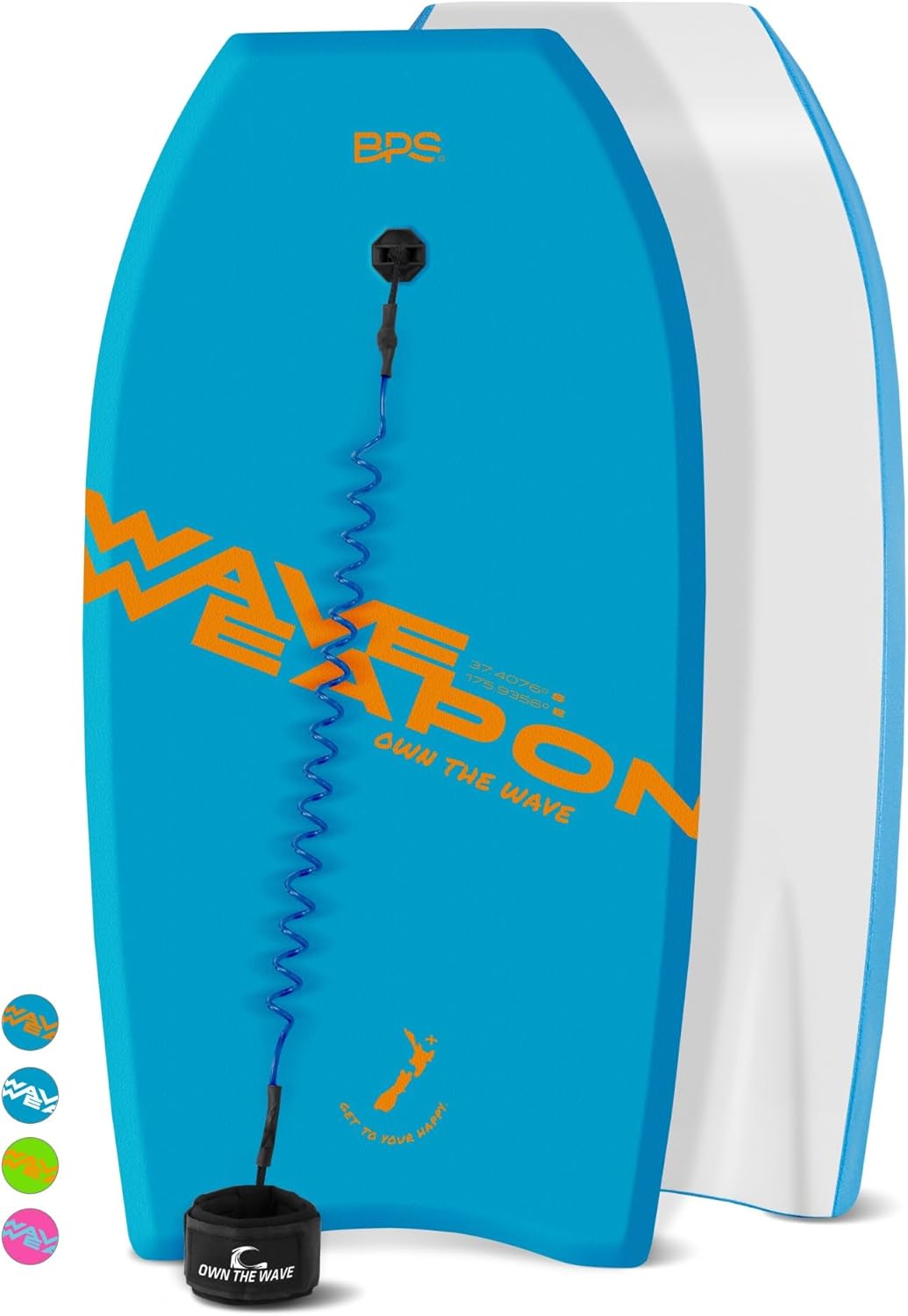 Own the Wave ‘Wave Weapon’ Body Board for All Wave Conditions – Lightweight with EPS Core HDPE Slick Bottom Body Boards for Beach with Wrist Leash and Plug for Kids and Adults Own the Wave ‘Wave Weapon’ Body Board for All Wave Conditions – Lightweight with EPS Core HDPE Slick Bottom Body Boards for Beach with Wrist Leash and Plug for Kids and Adults