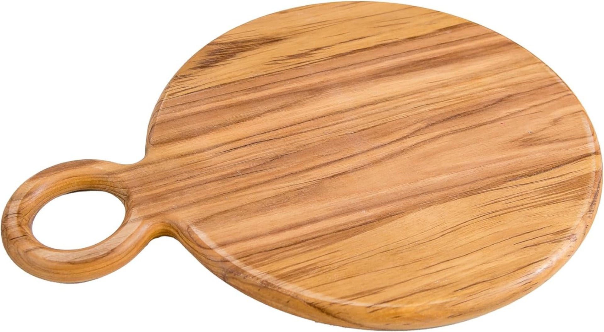 Lipper International Teak Wood Paddle Board for Cutting and Serving Hors D’oeuvres, Cheeses, Meats or Snacks, Round, 15 3/8″ x 11 7/8″ x 3/4″ Lipper International Teak Wood Paddle Board for Cutting and Serving Hors D’oeuvres, Cheeses, Meats or Snacks, Round, 15 3/8″ x 11 7/8″ x 3/4″