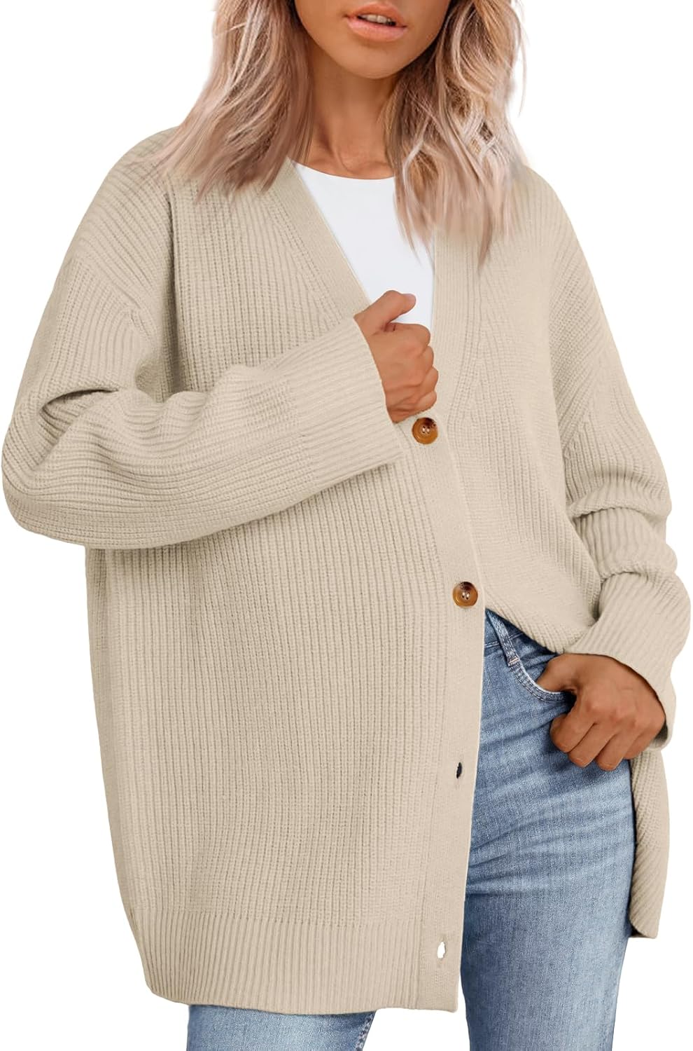 LILLUSORY Women Oversized Cardigan Sweater 2025 Fall Outfits Cloth Fashion V Neck Knit Button Front Casual Trendy Tops LILLUSORY Women Oversized Cardigan Sweater 2025 Fall Outfits Cloth Fashion V Neck Knit Button Front Casual Trendy Tops