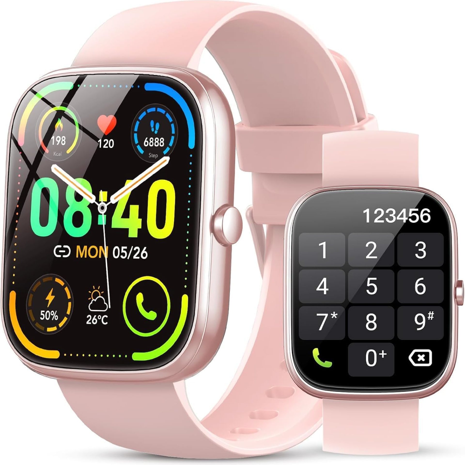 Smart Watch for Women (Answer/Make Call), 1.91″ Smartwatch Fitness Activity Tracker, 100+ Sports Modes/Heart Rate/Sleep Monitor/Pedometer/Calories, IP68 Waterproof Fitness Watch for Android iOS Smart Watch for Women (Answer/Make Call), 1.91″ Smartwatch Fitness Activity Tracker, 100+ Sports Modes/Heart Rate/Sleep Monitor/Pedometer/Calories, IP68 Waterproof Fitness Watch for Android iOS